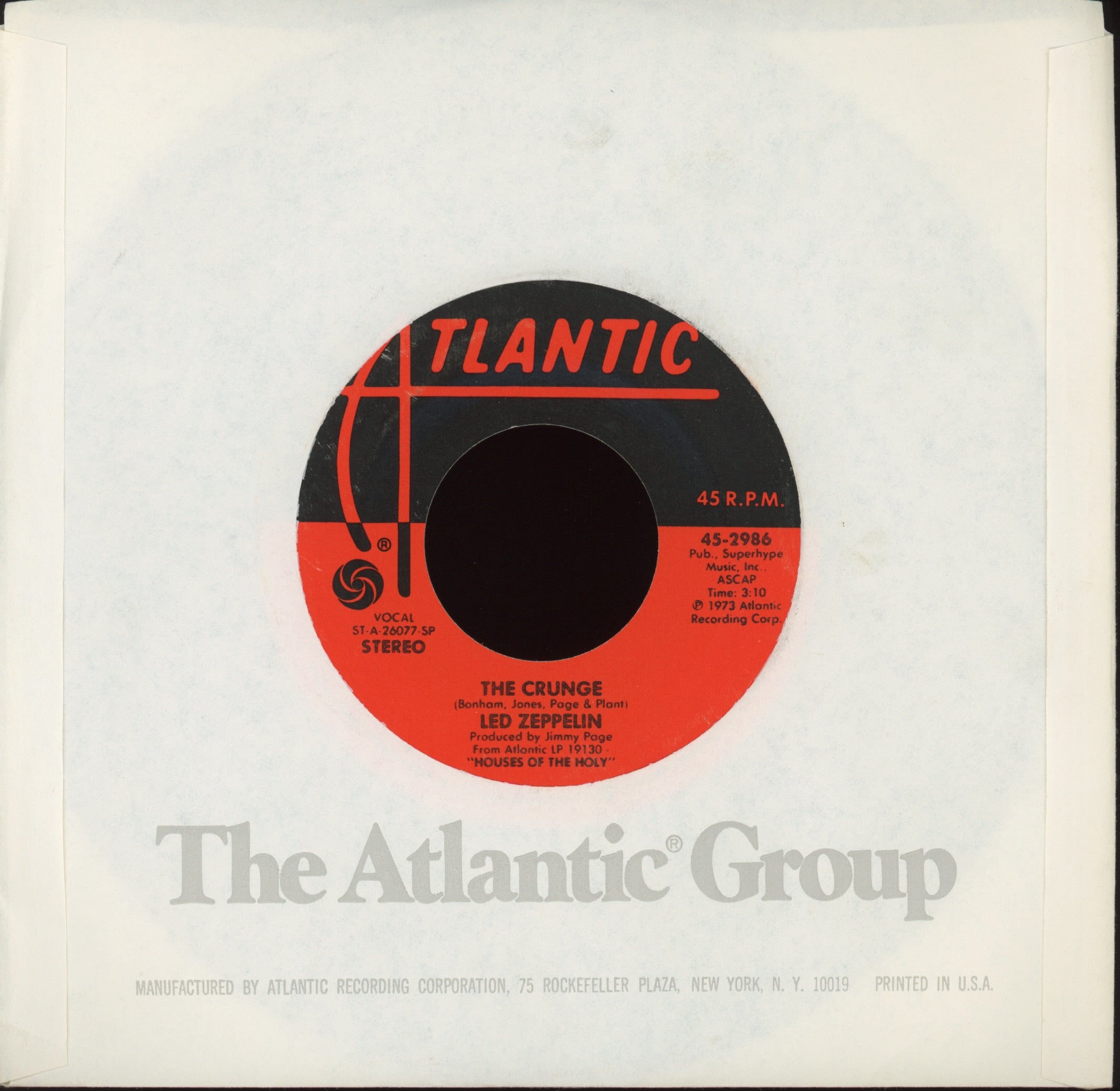 Led Zeppelin - D'yer Mak'er on Atlantic Reissue