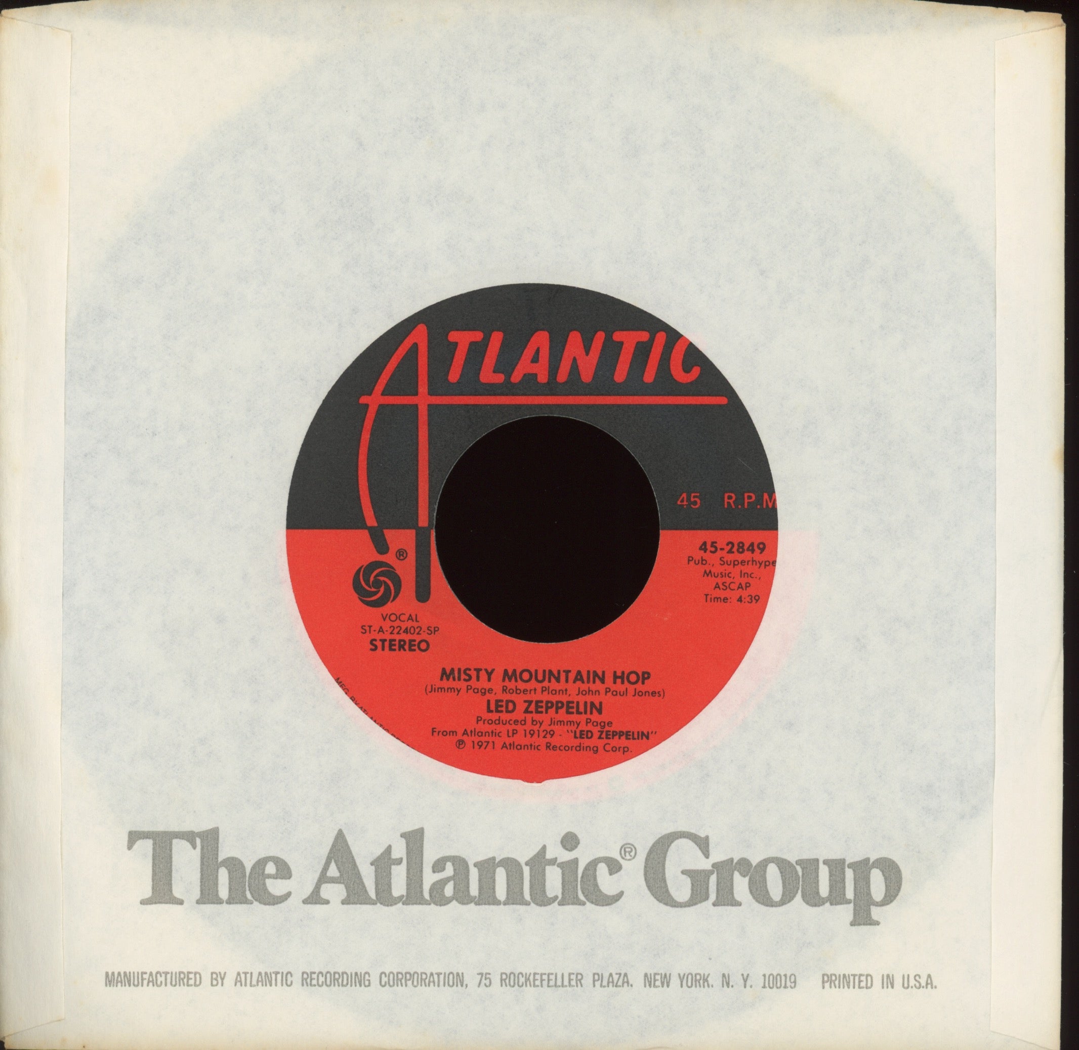 Led Zeppelin - Black Dog on Atlantic Reissue