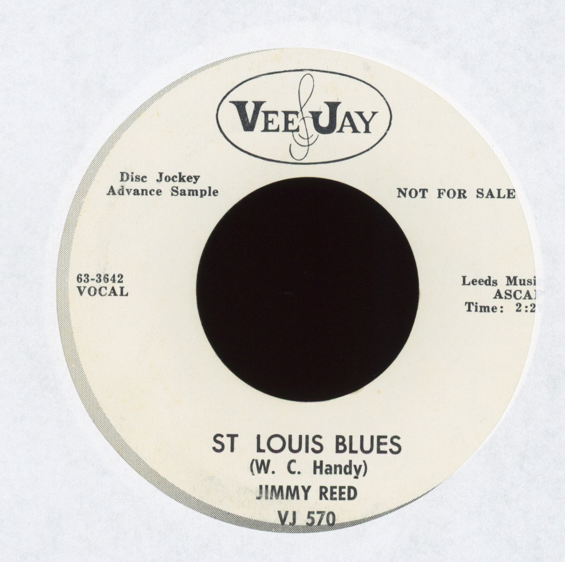 Jimmy Reed - Out Skirts Of Town on Vee Jay Promo