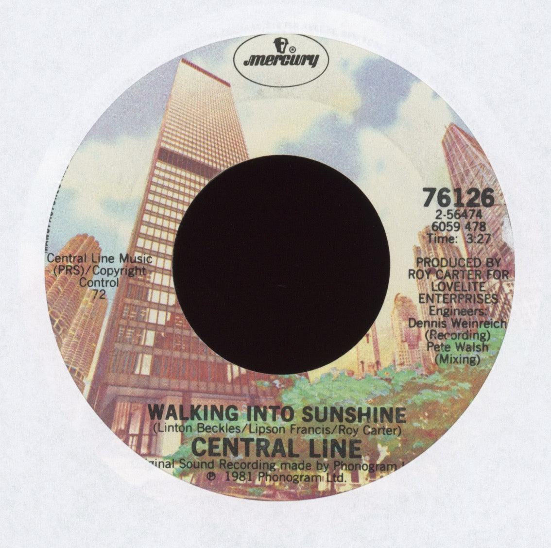 Central Line - Walking Into Sunshine on Mercury
