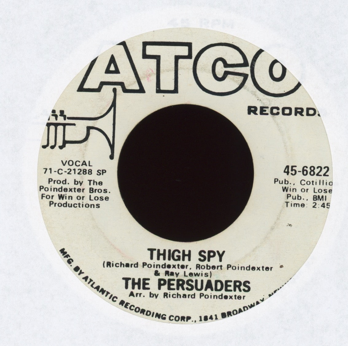 The Persuaders - Thin Line Between Love & Hate on Atco Promo