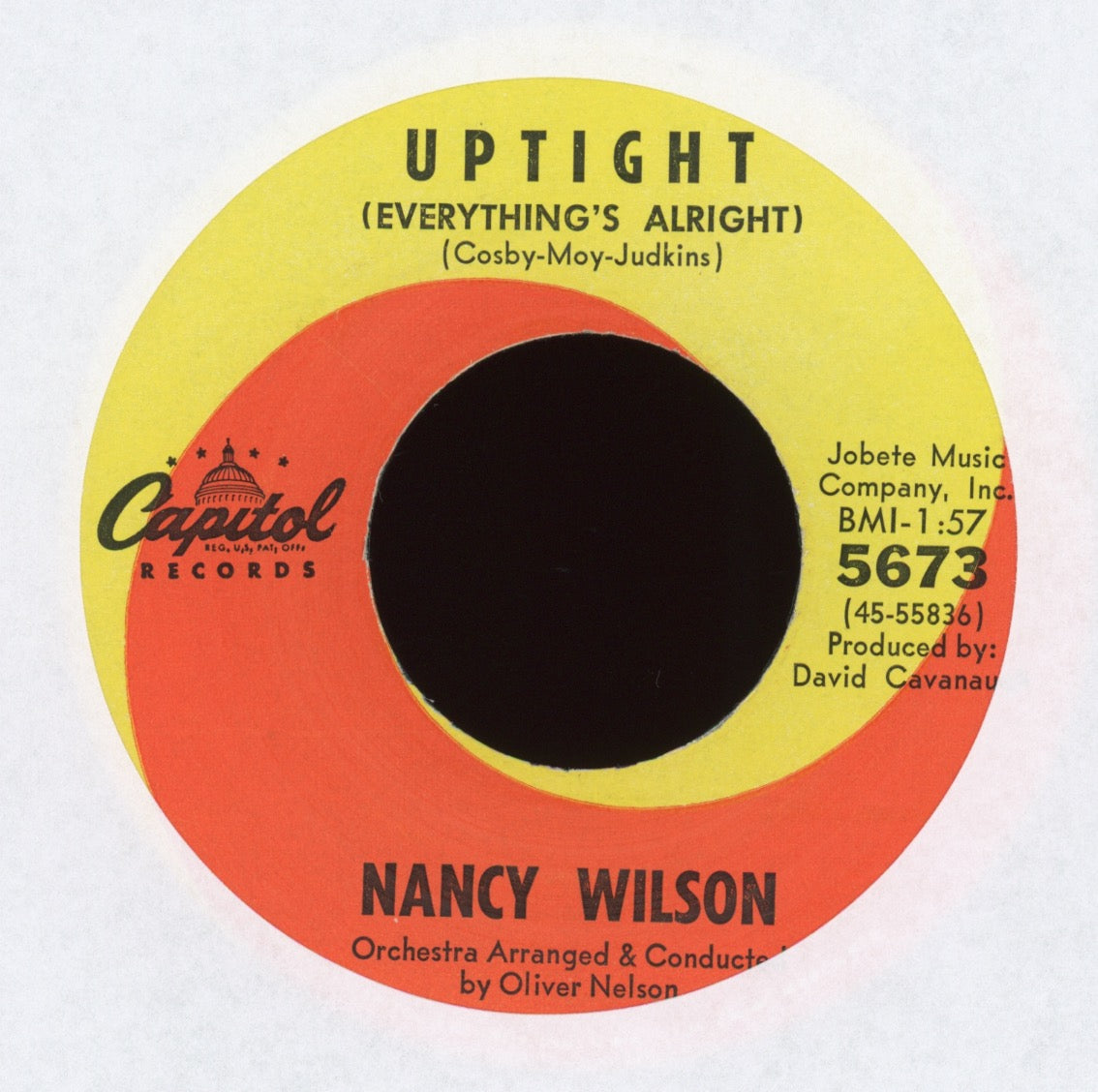 Nancy Wilson - Uptight (Everything's Alright) on Capitol