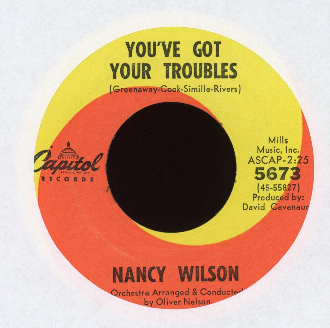 Nancy Wilson - Uptight (Everything's Alright) on Capitol