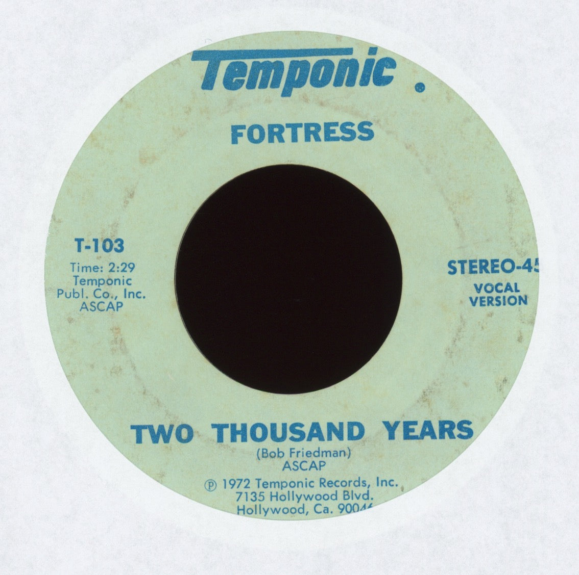 Fortress - Two Thousand Years on Temponic