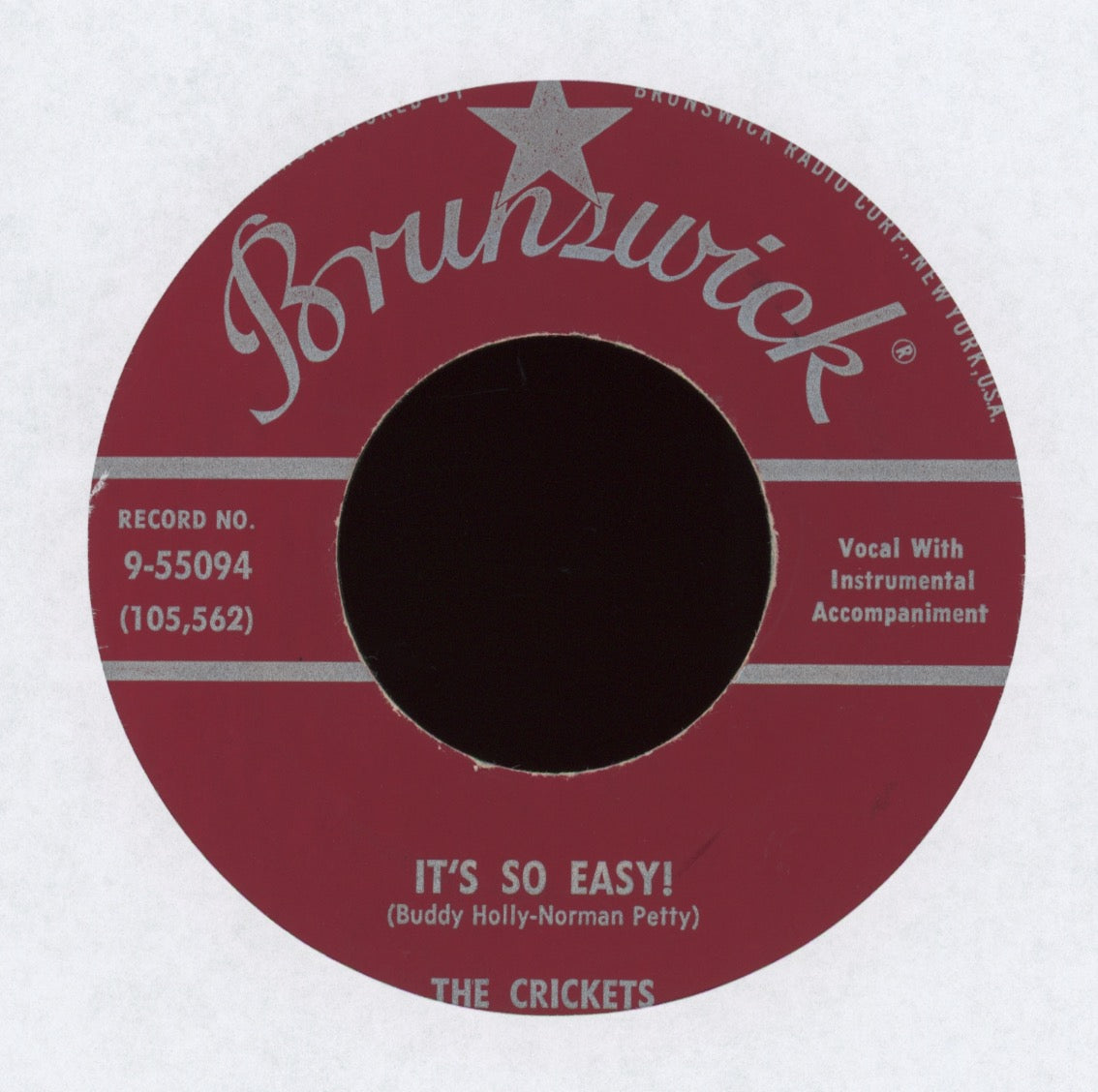 The Crickets - It's So Easy on Brunswick