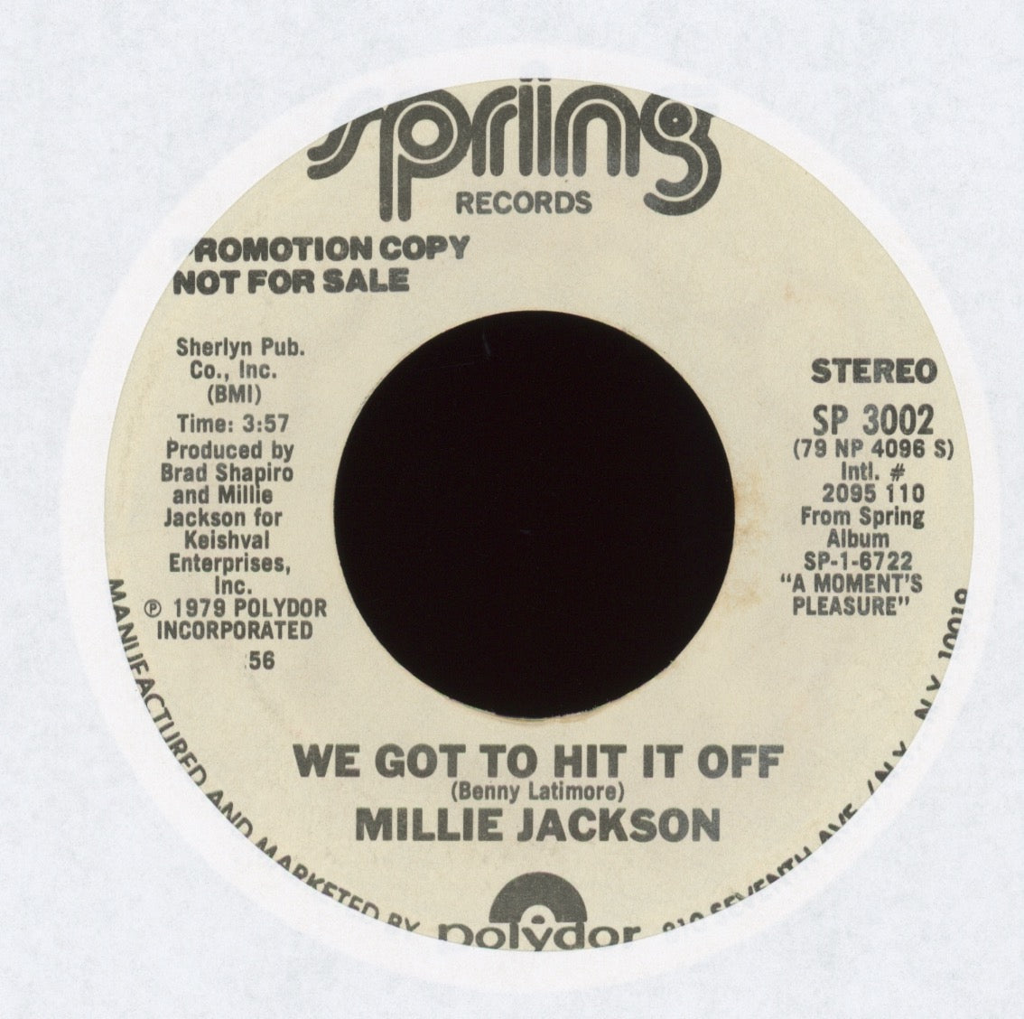 Millie Jackson - We Got To Hit It Off on Spring Promo