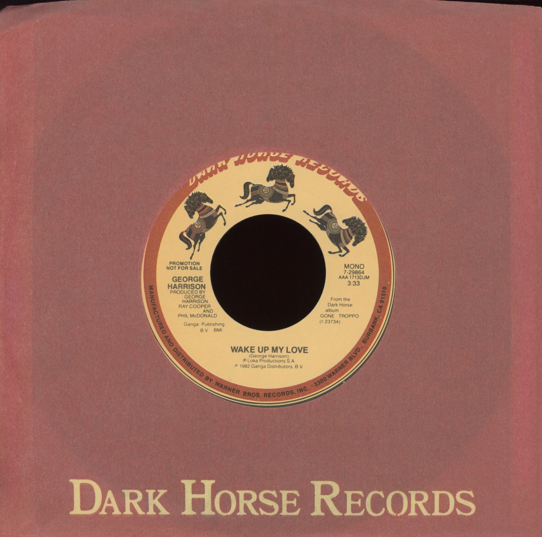 George Harrison - Wake Up My Love on Dark Horse Promo