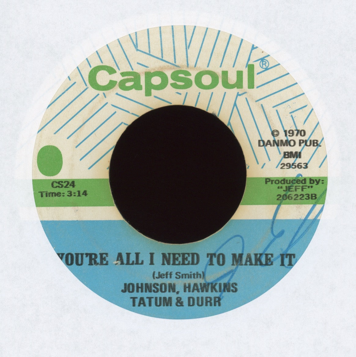 Johnson, Hawkins, Tatum & Durr - You're All I Need To Make It on Capsoul