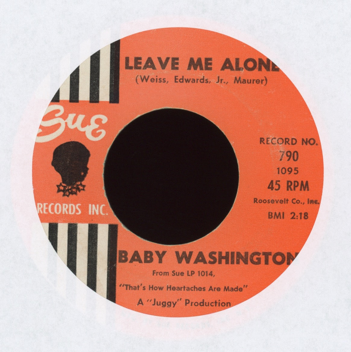 Baby Washington - Leave Me Alone on Sue