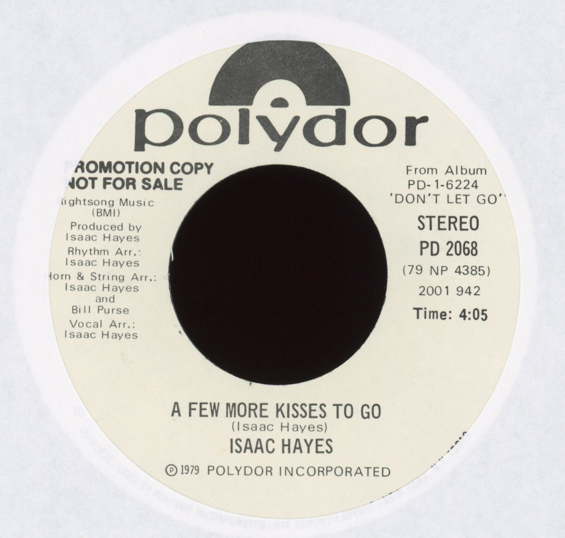Isaac Hayes - A Few More Kisses To Go on Polydor Promo