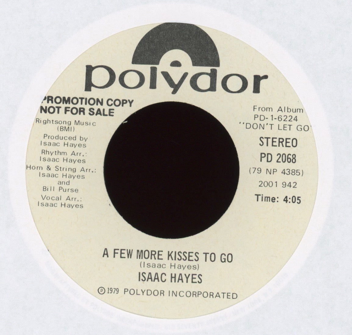 Isaac Hayes - A Few More Kisses To Go on Polydor Promo
