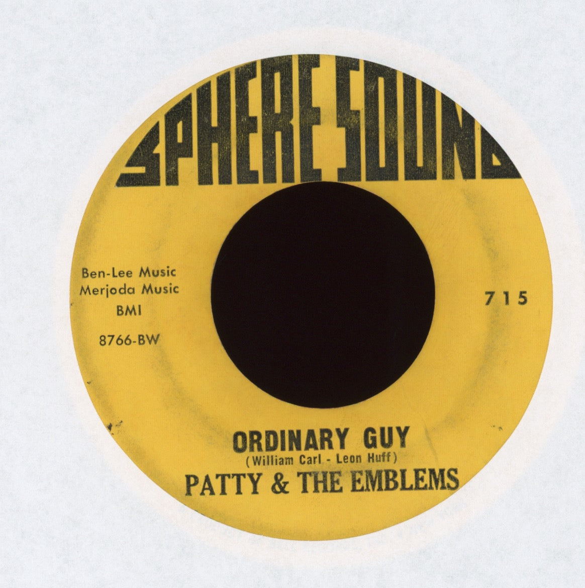 Patty & The Emblems - Mixed Up - Shook Up Girl on Sphere Sound