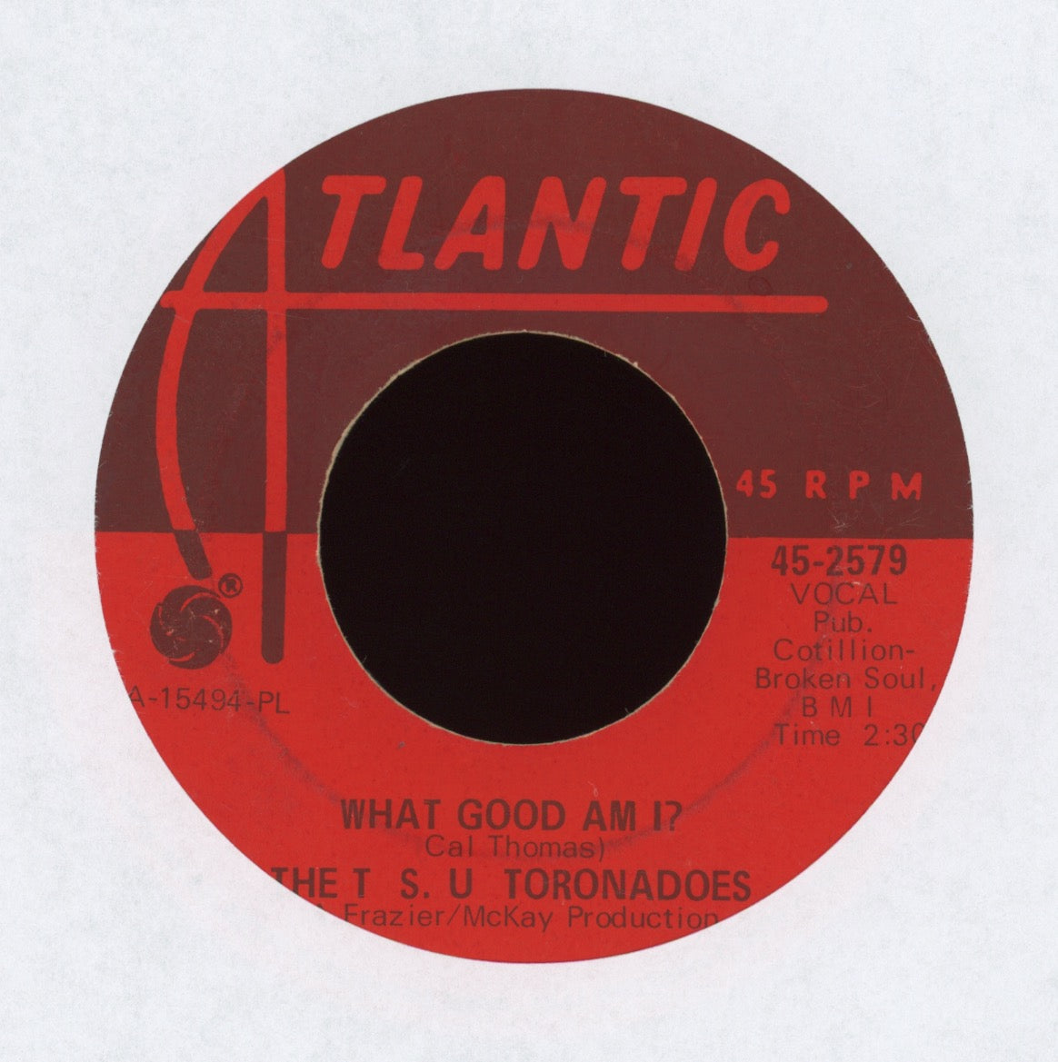 The T.S.U. Toronadoes - What Good Am I? on Atlantic