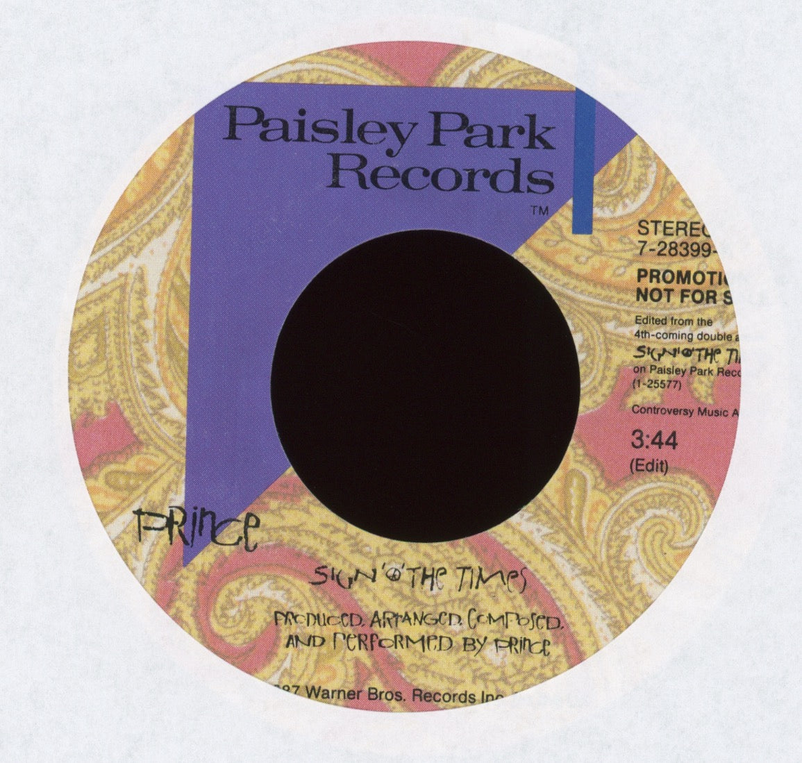 Prince - Sign "O" The Times on Paisley Park Promo