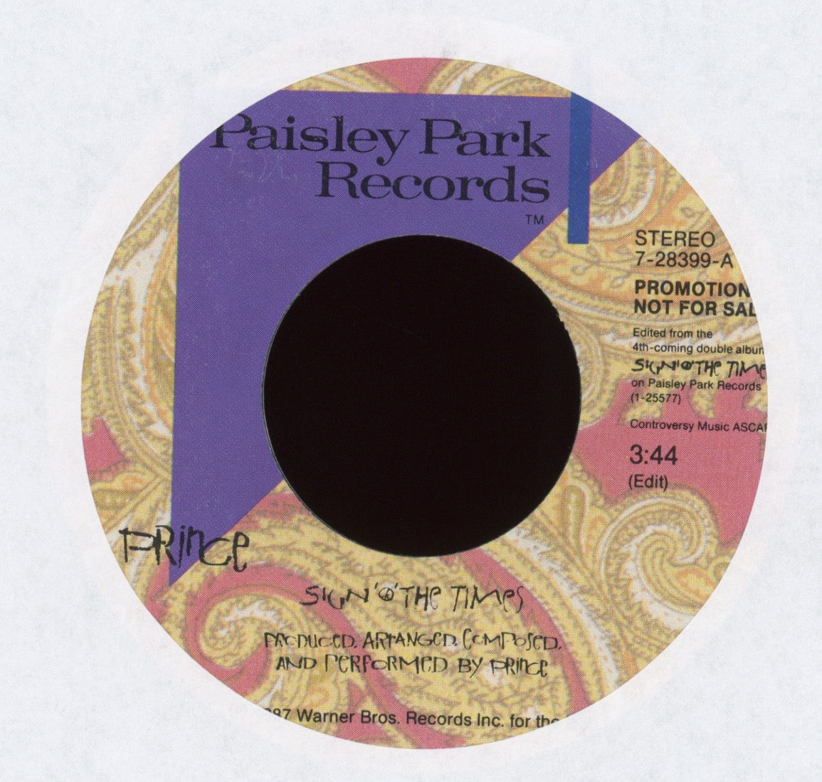 Prince - Sign "O" The Times on Paisley Park Promo