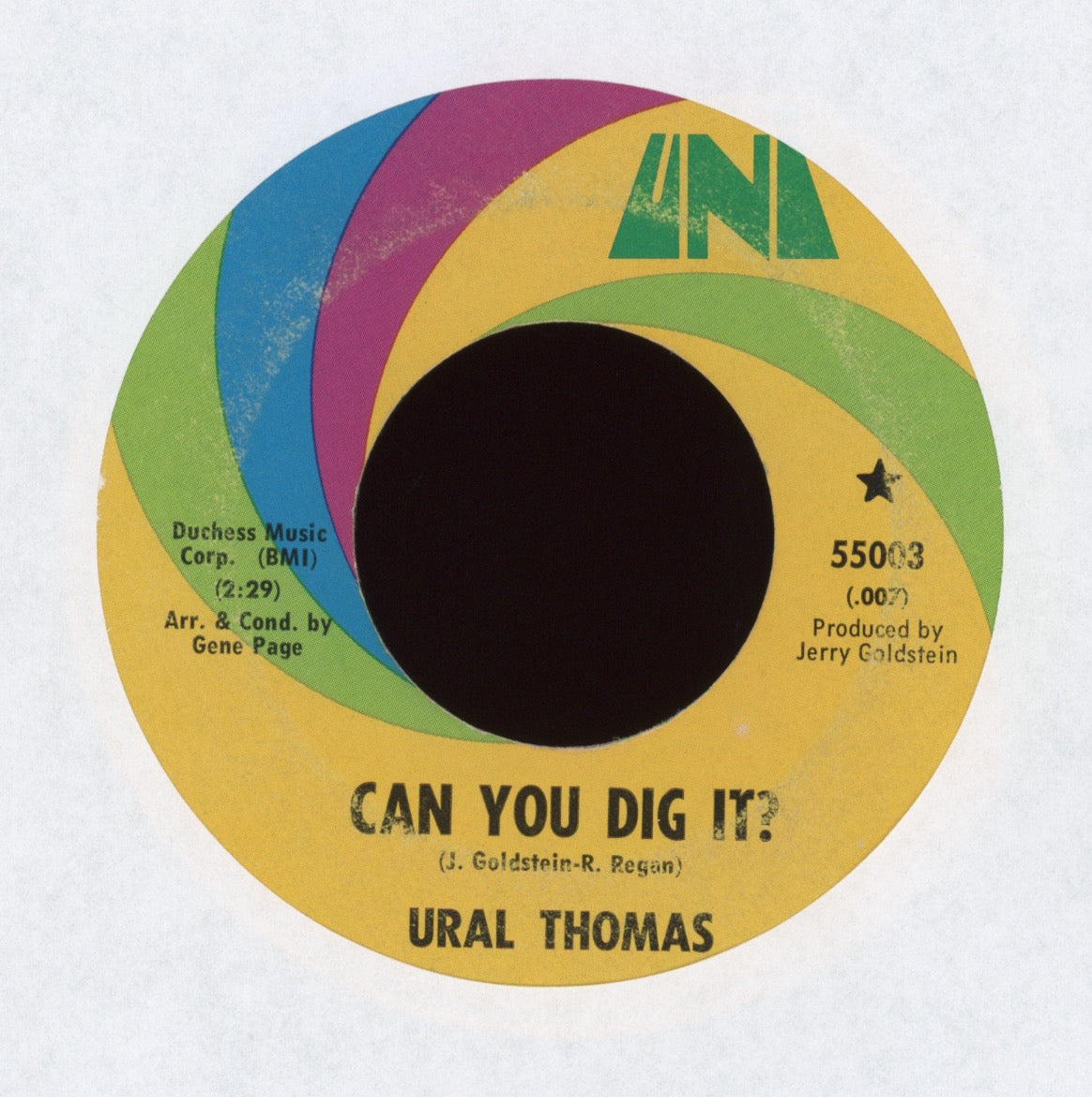 Ural Thomas - Can You Dig It? on Uni