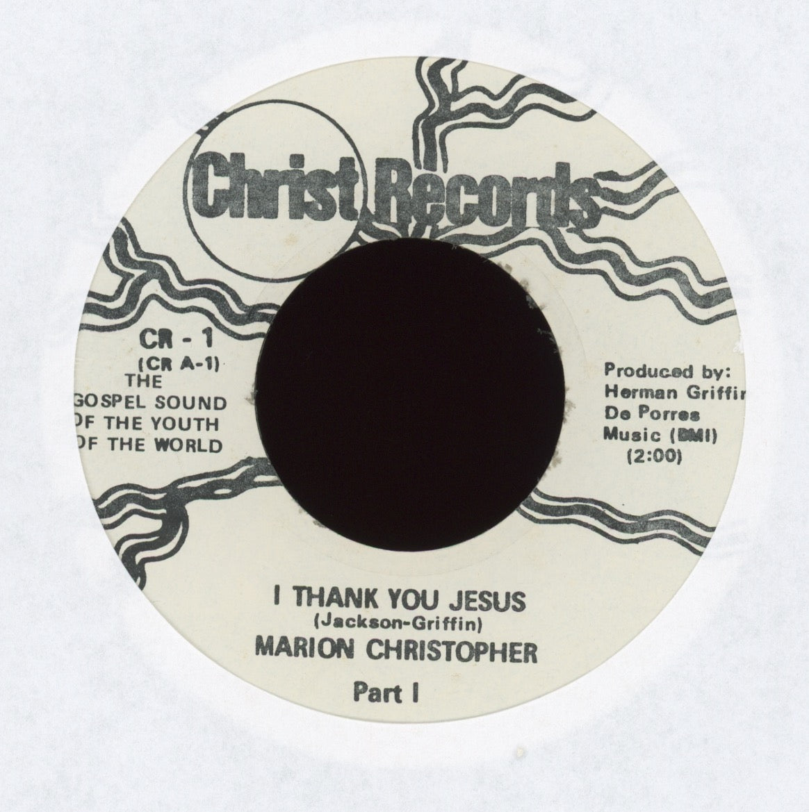 Marion Christopher - I Thank You Jesus on Christ Records