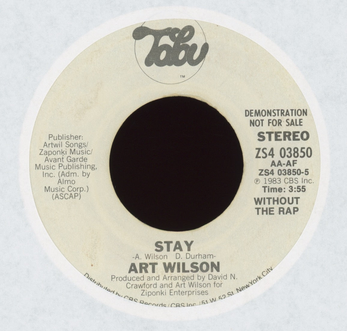 Art Wilson - Stay on Tabu Promo