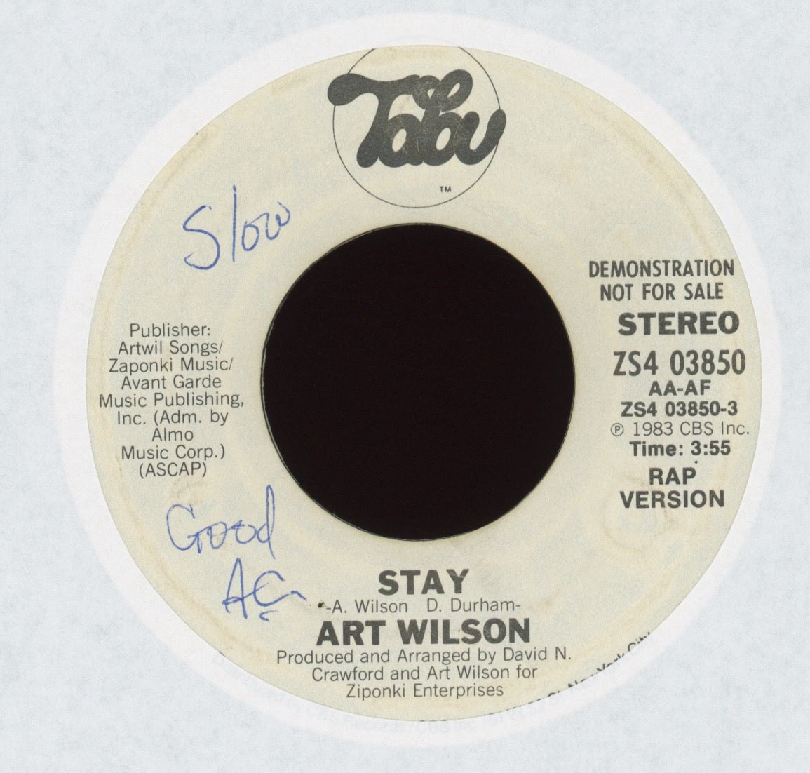 Art Wilson - Stay on Tabu Promo