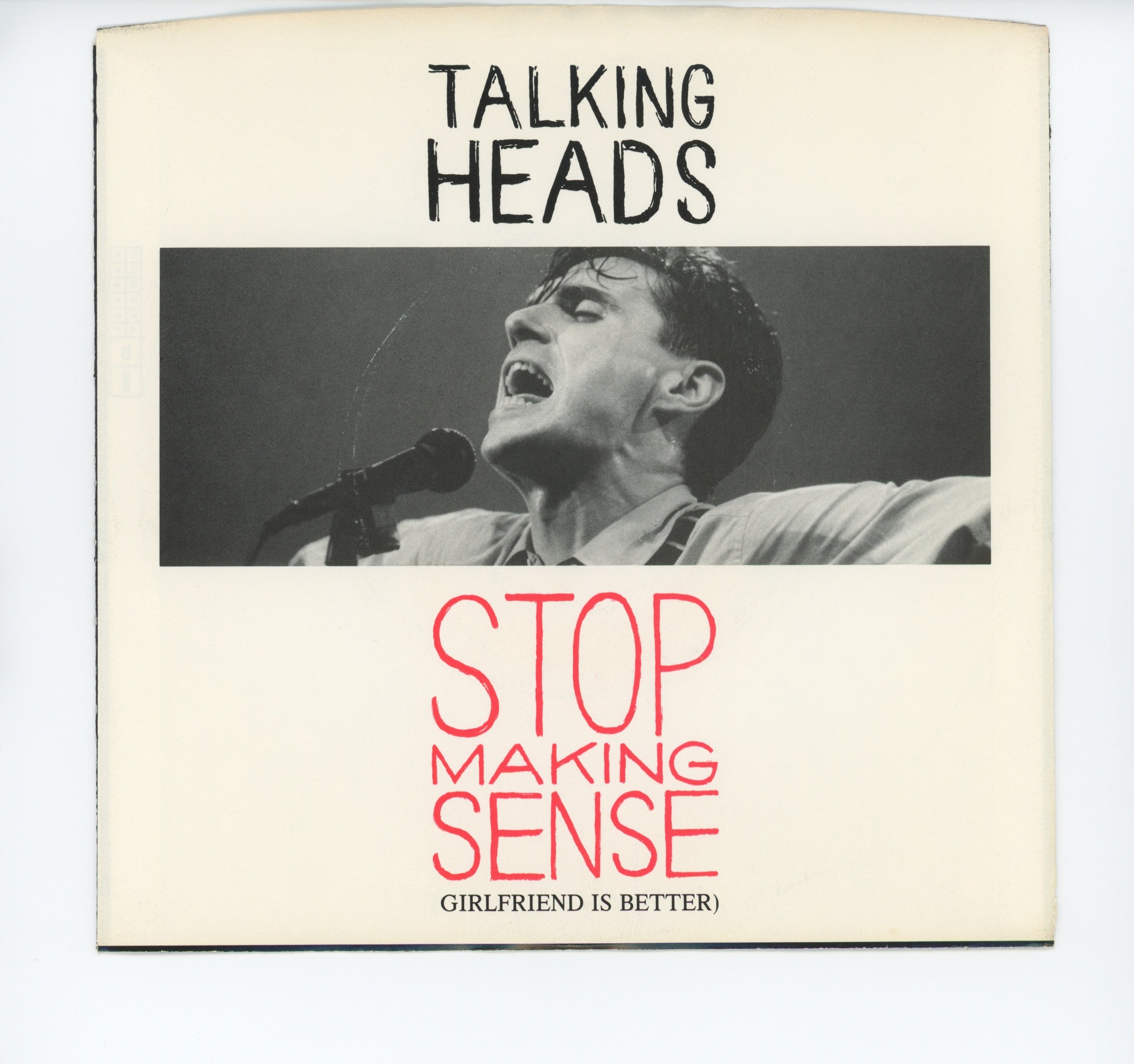 Talking Heads - Stop Making Sense (Girlfriend Is Better) on Sire Promo