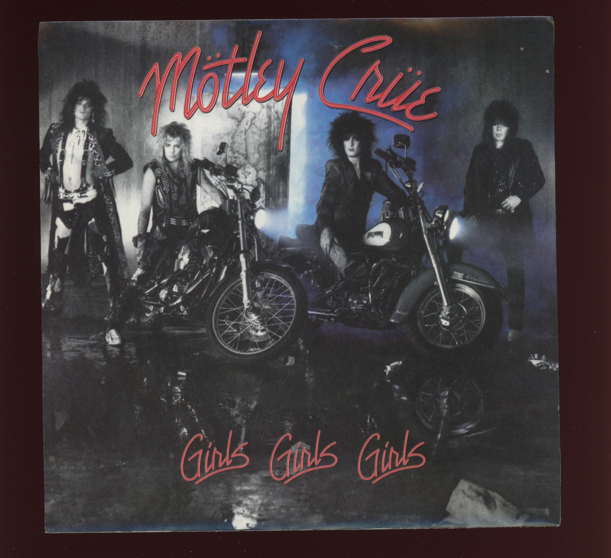 Mötley Crüe - Girls Girls Girls on Elektra With Picture Sleeve