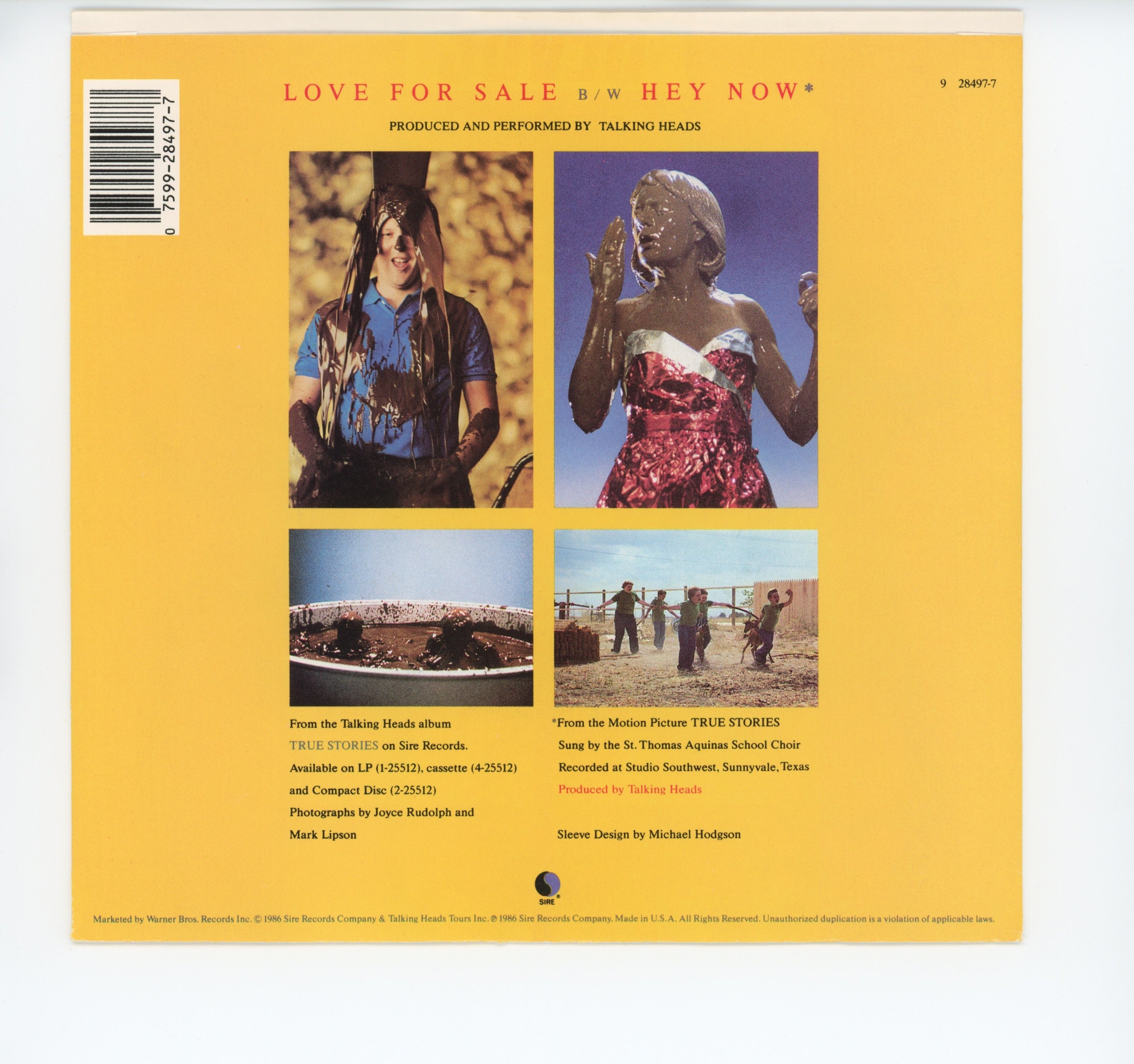 Talking Heads - Love For Sale on Sire Promo With Picture Sleeve