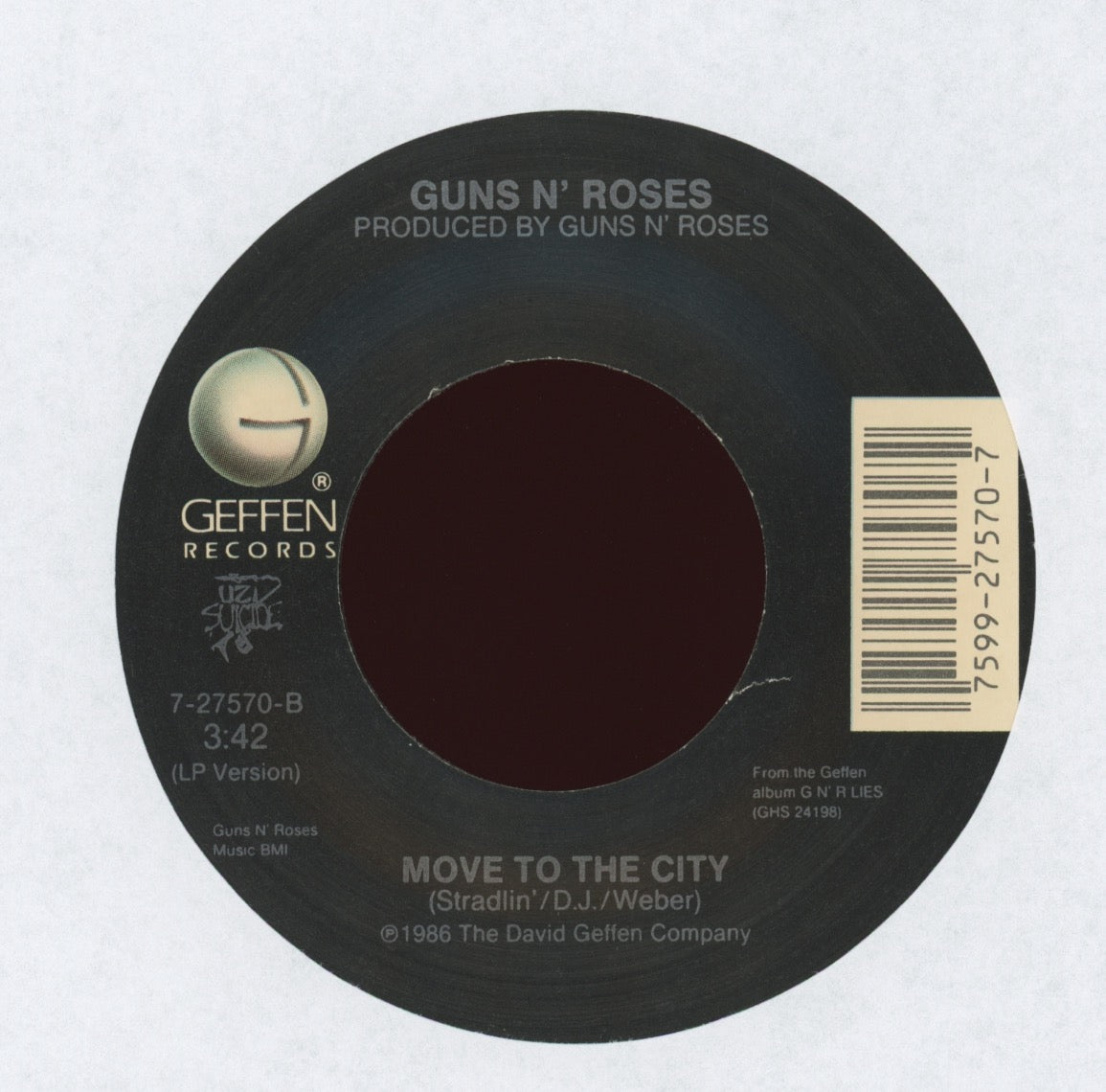Guns N' Roses - Paradise City on Geffen With Picture Sleeve