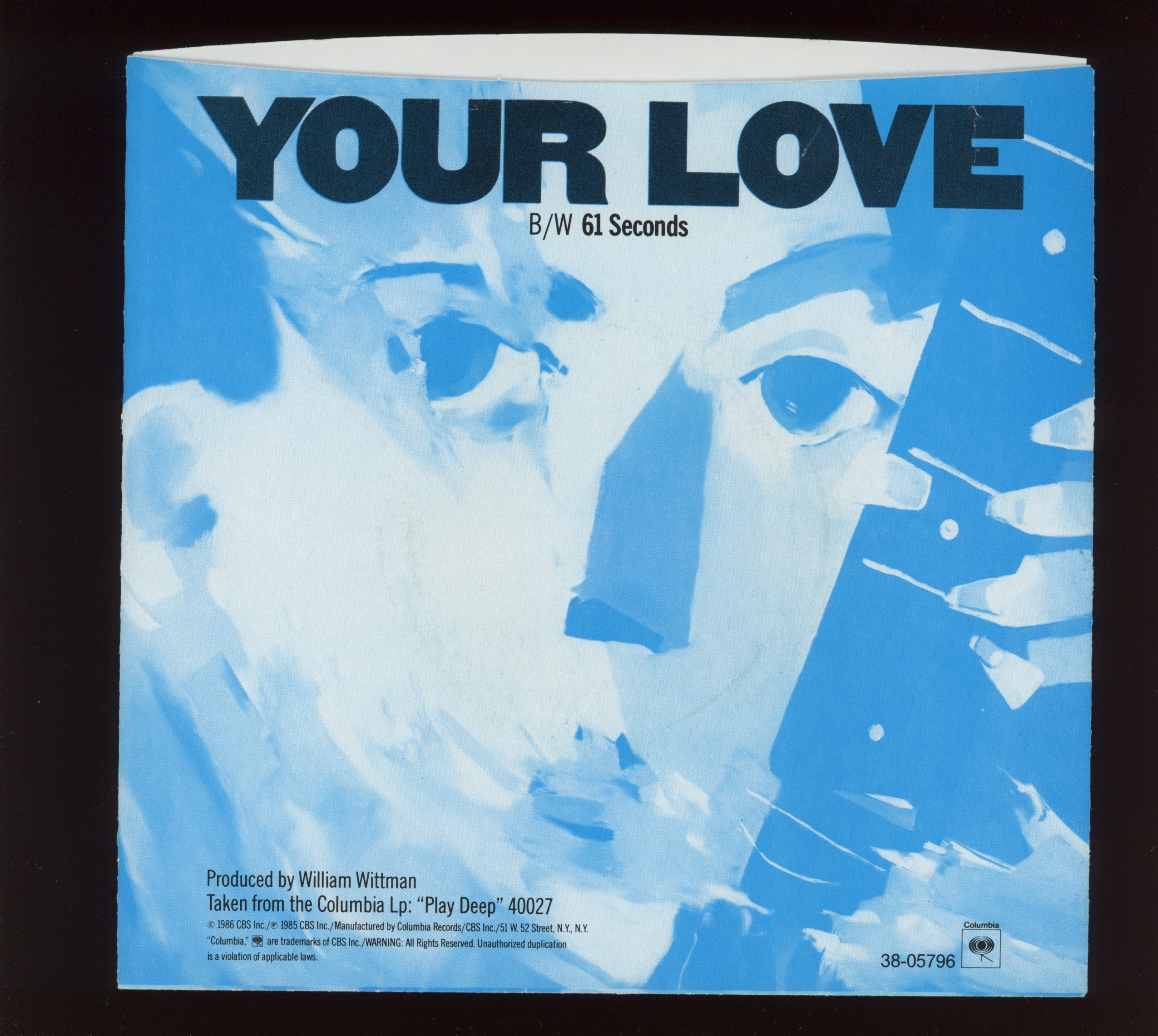 The Outfield - Your Love on Columbia With Picture Sleeve