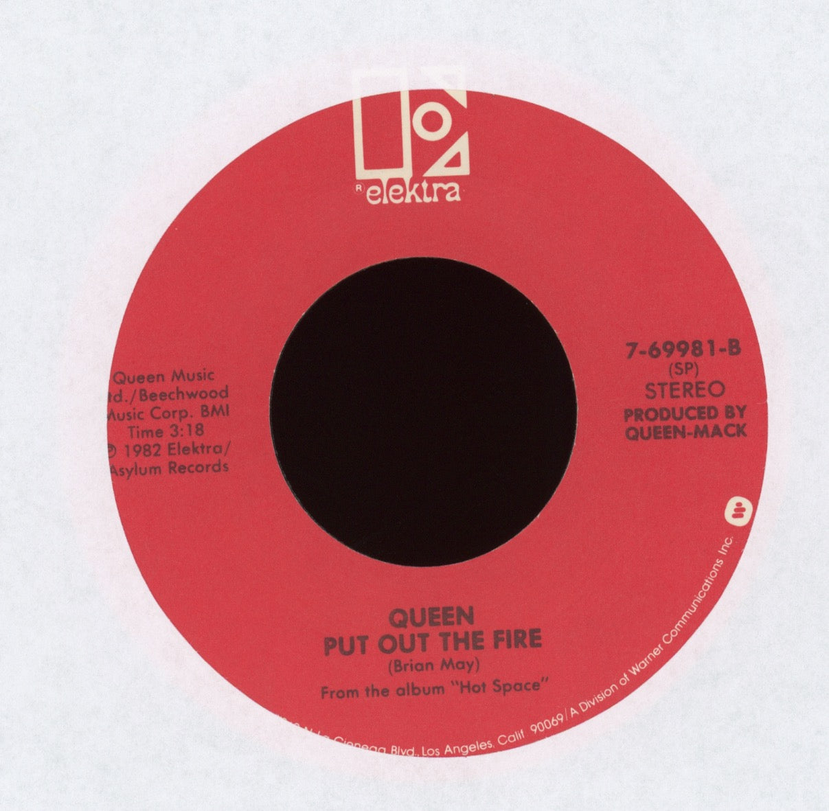 Queen - Calling All Girls on Elektra With Picture Sleeve