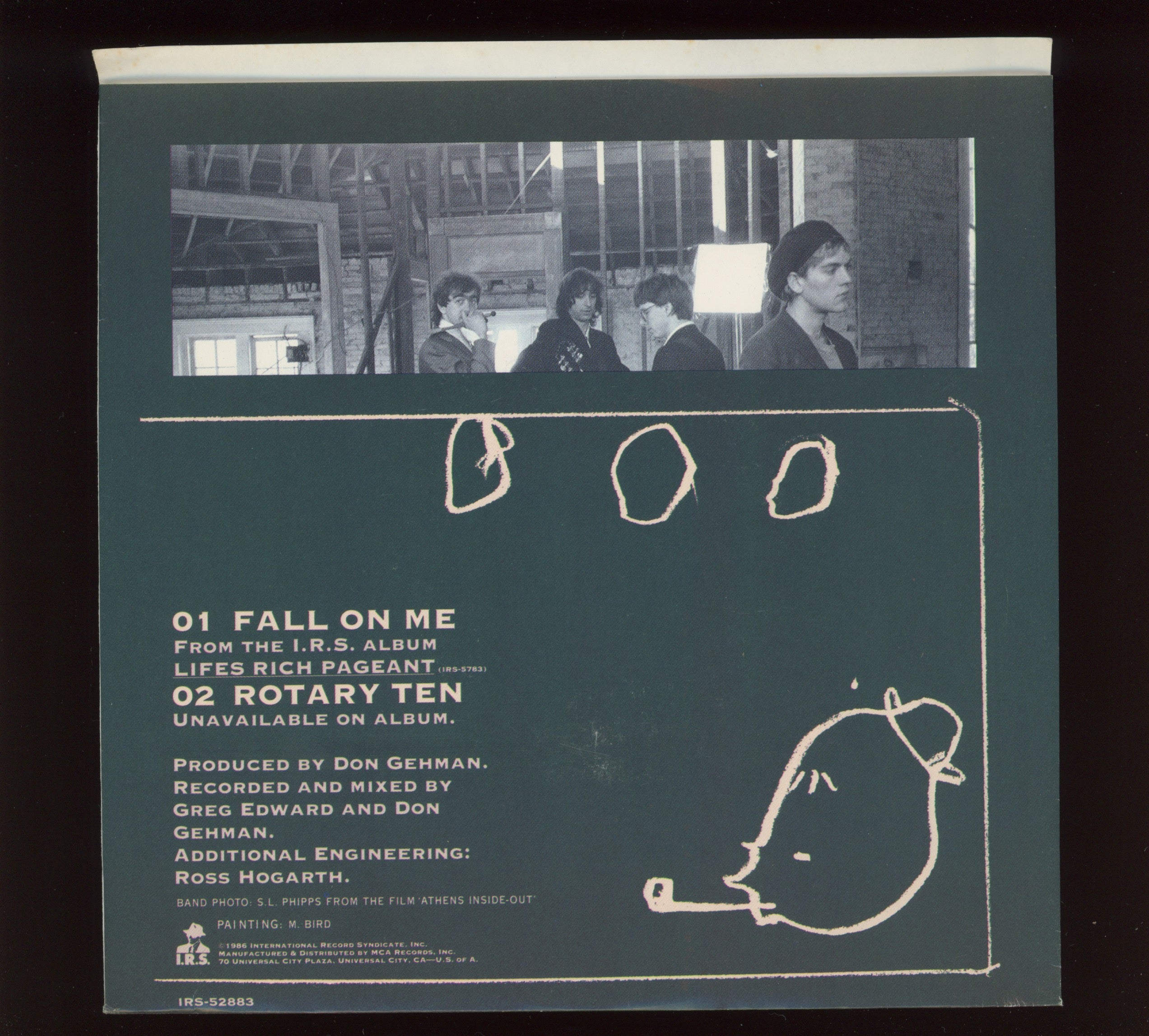 R.E.M. - Fall On Me on I.R.S. With Picture Sleeve