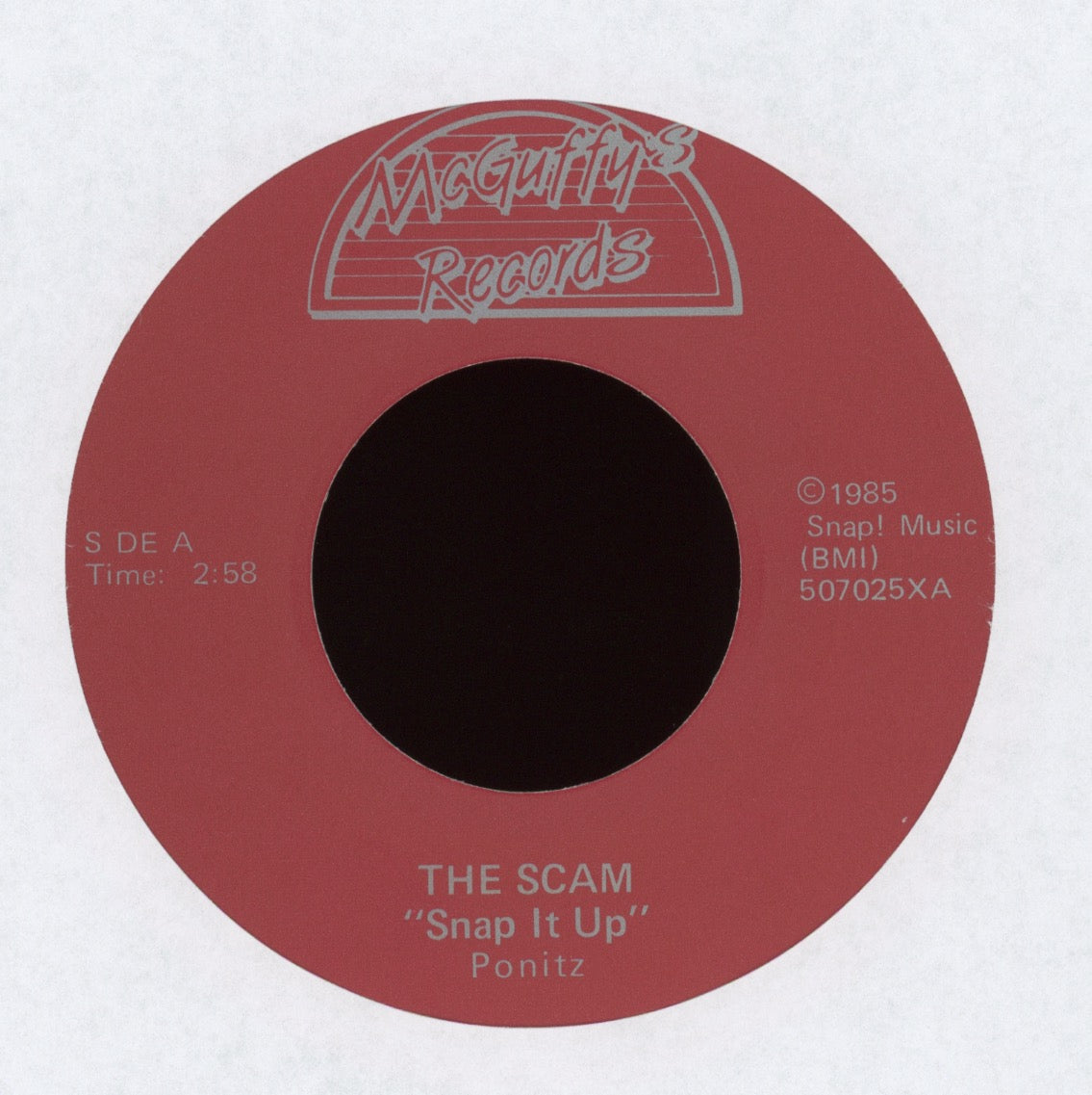 The Scam - Snap It Up B/w Conversation on McGuffy's With Picture Sleeve