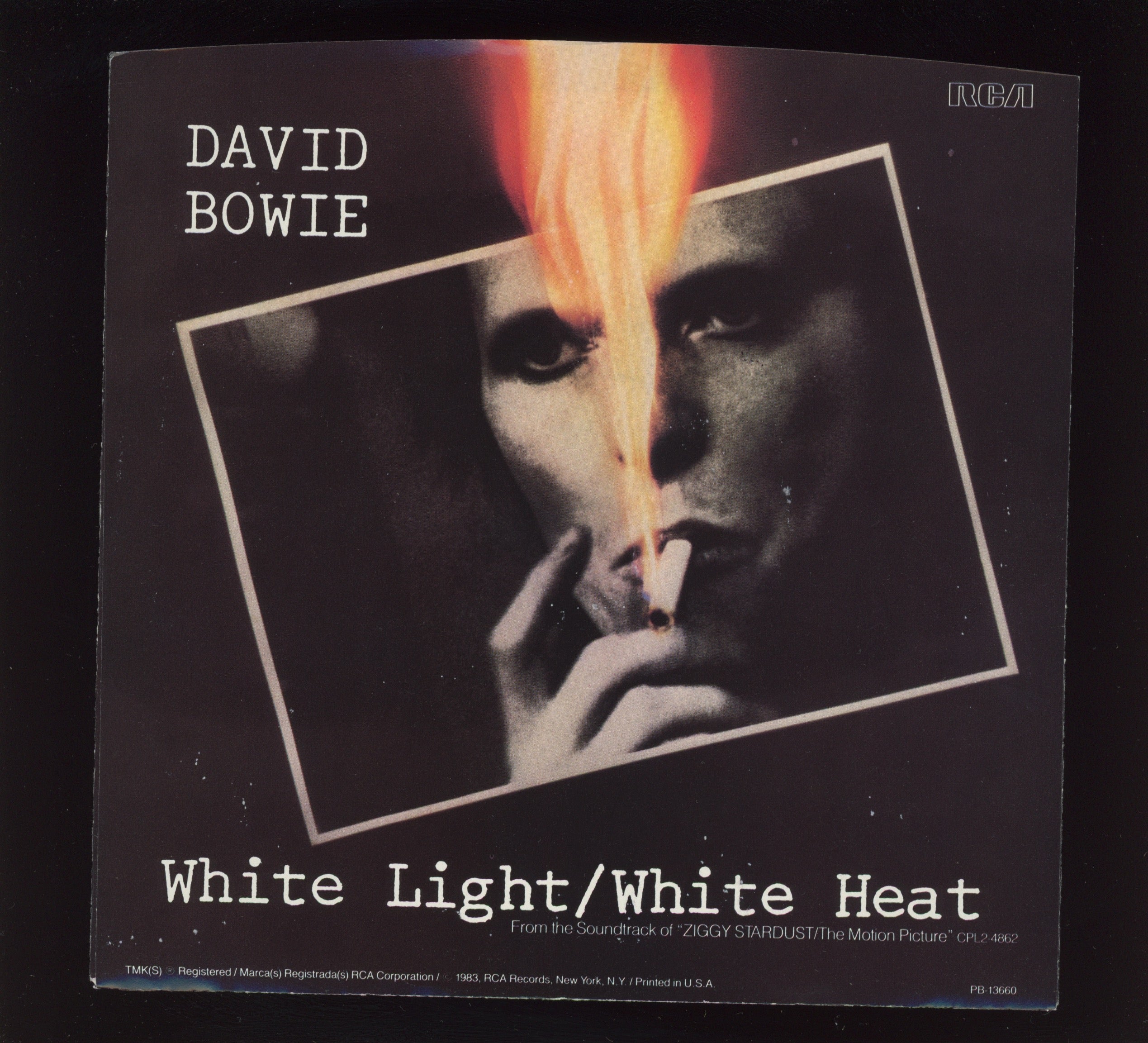 David Bowie - White Light/White Heat on RCA With Picture Sleeve