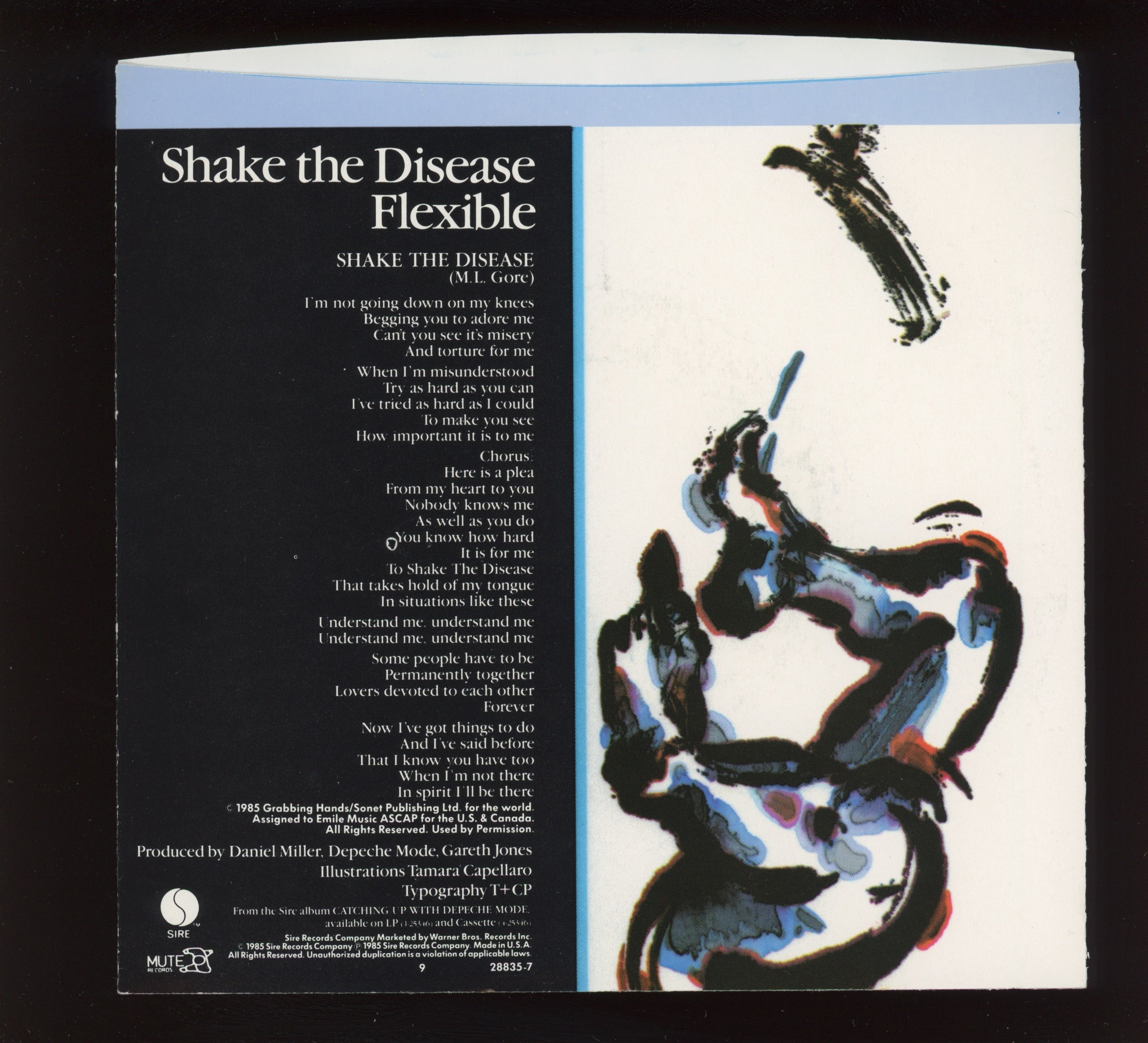Depeche Mode - Shake The Disease on Sire With Picture Sleeve