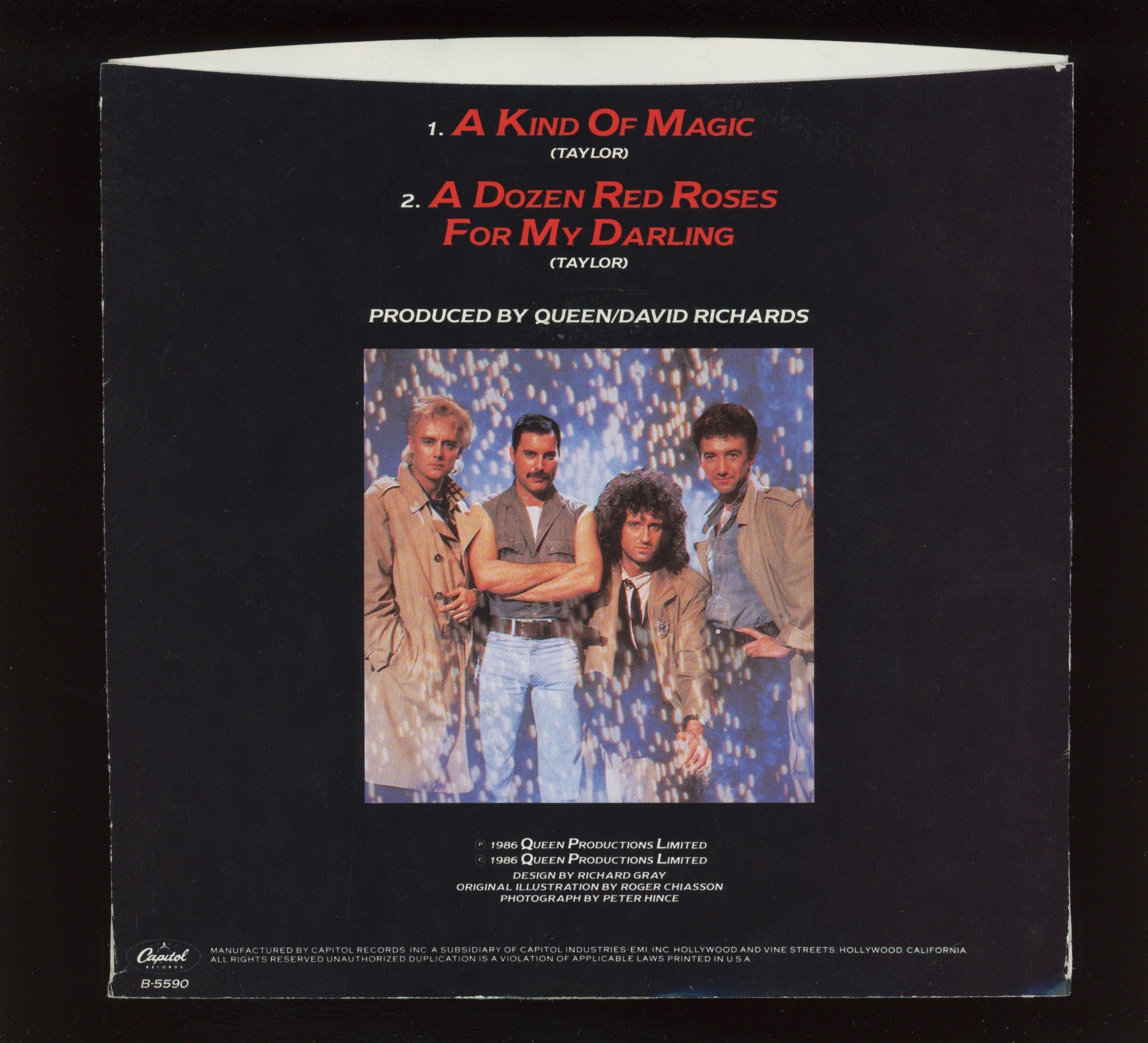Queen - A Kind Of Magic on Capitol With Picture Sleeve