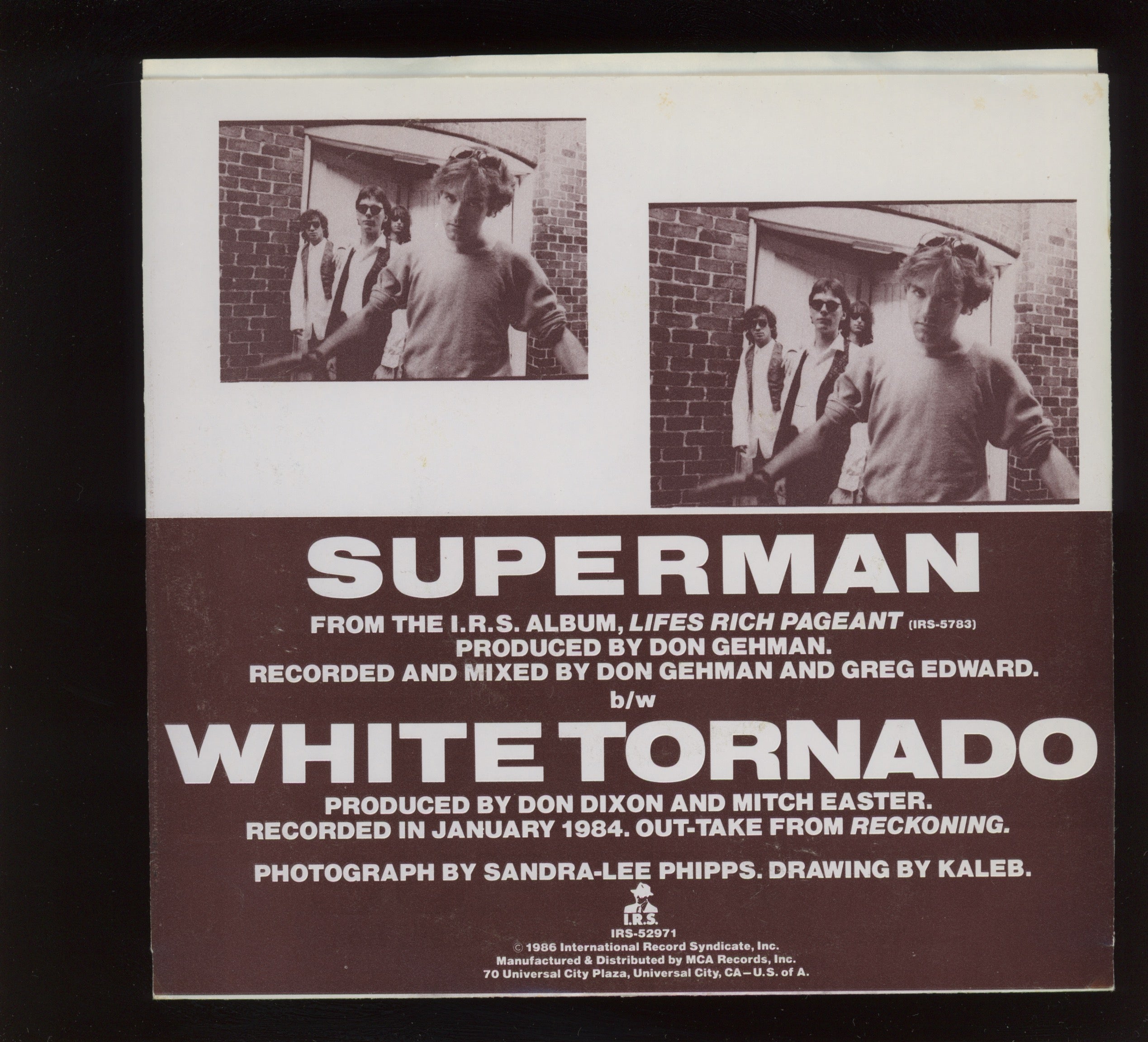 R.E.M. - Superman on I.R.S. With Picture Sleeve