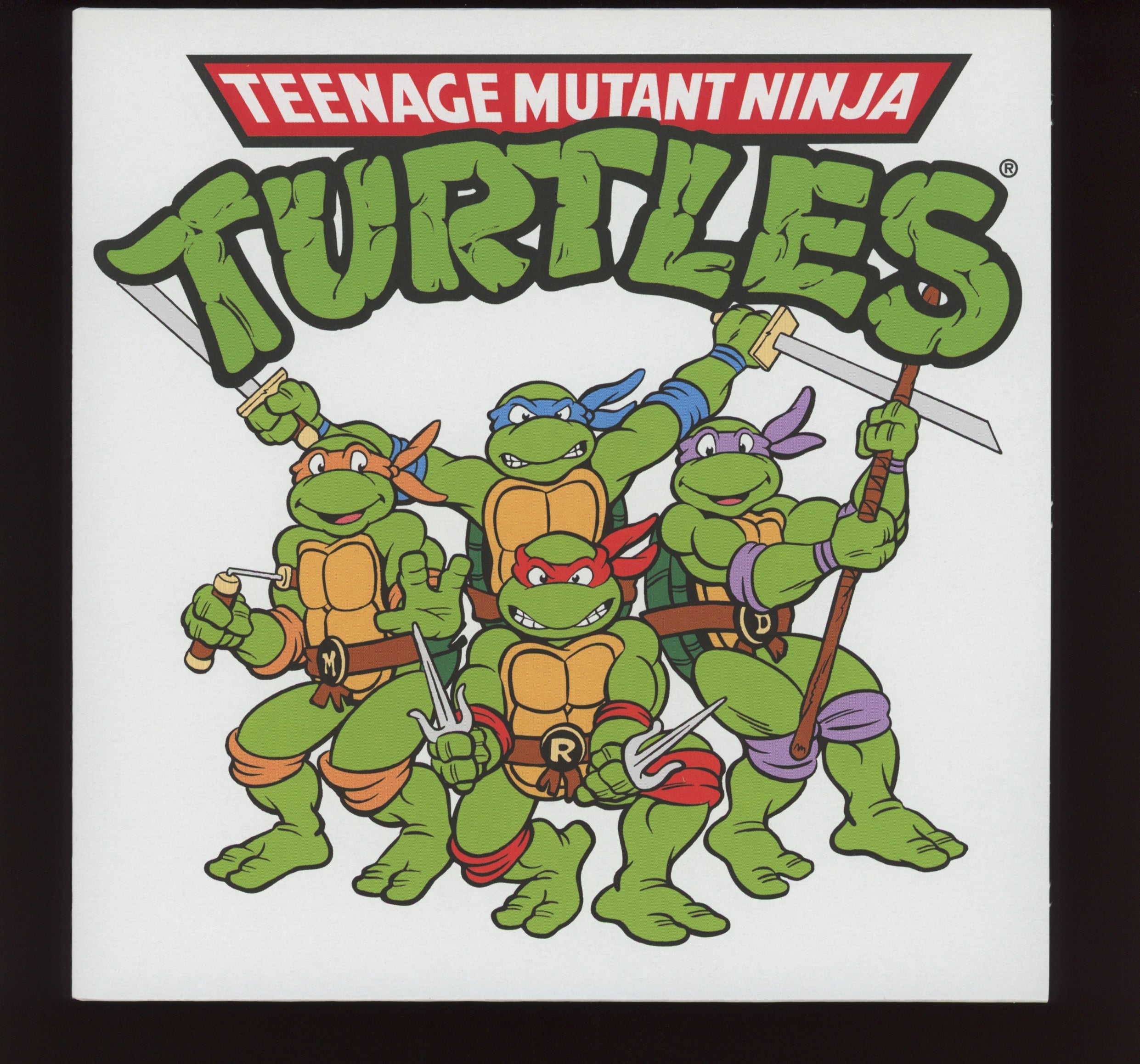 Teenage Mutant Ninja Turtles - Let's Kick Shell on Enjoy the Toons Limited White With Black Splatter