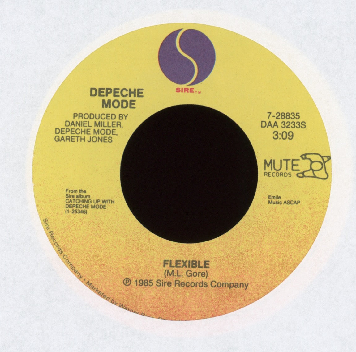 Depeche Mode - Shake The Disease on Sire With Picture Sleeve