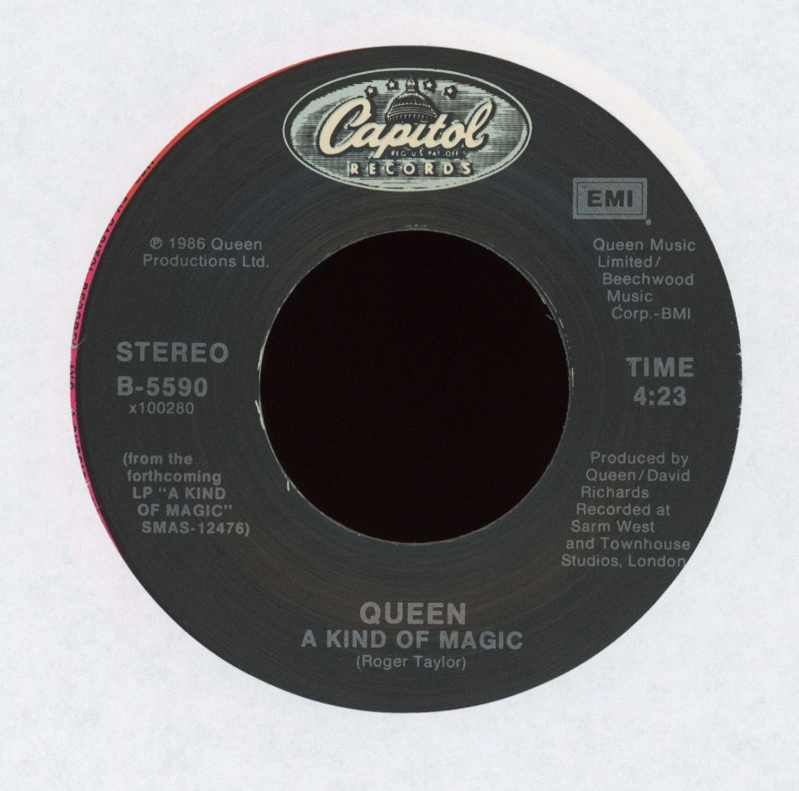 Queen - A Kind Of Magic on Capitol With Picture Sleeve