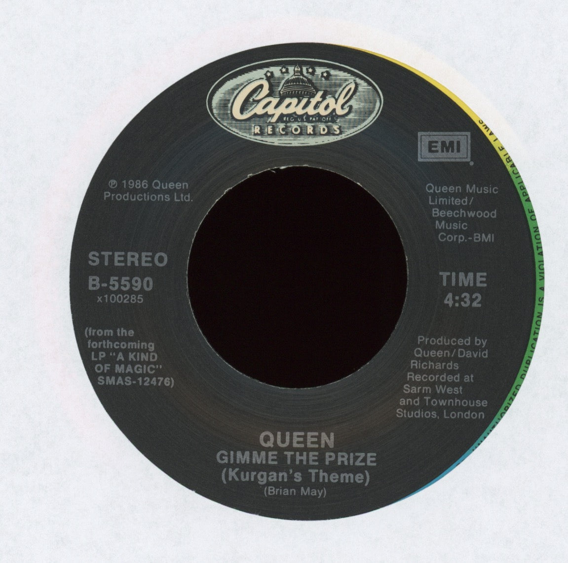 Queen - A Kind Of Magic on Capitol With Picture Sleeve