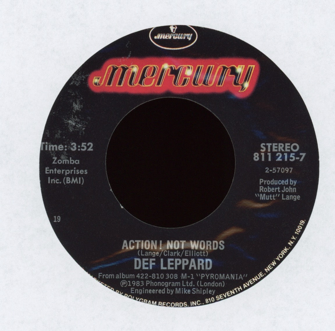Def Leppard - Photograph on Mercury With Picture Sleeve