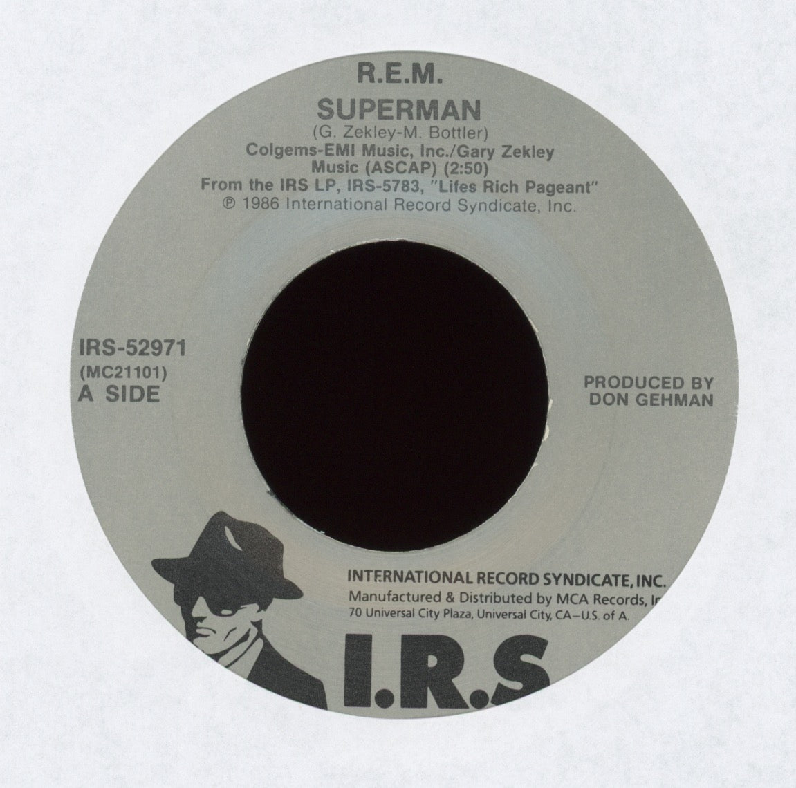 R.E.M. - Superman on I.R.S. With Picture Sleeve