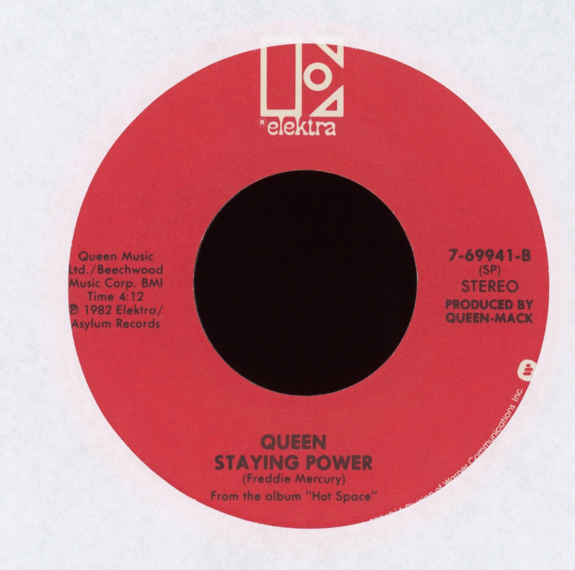 Queen - Back Chat on Elektra With Picture Sleeve