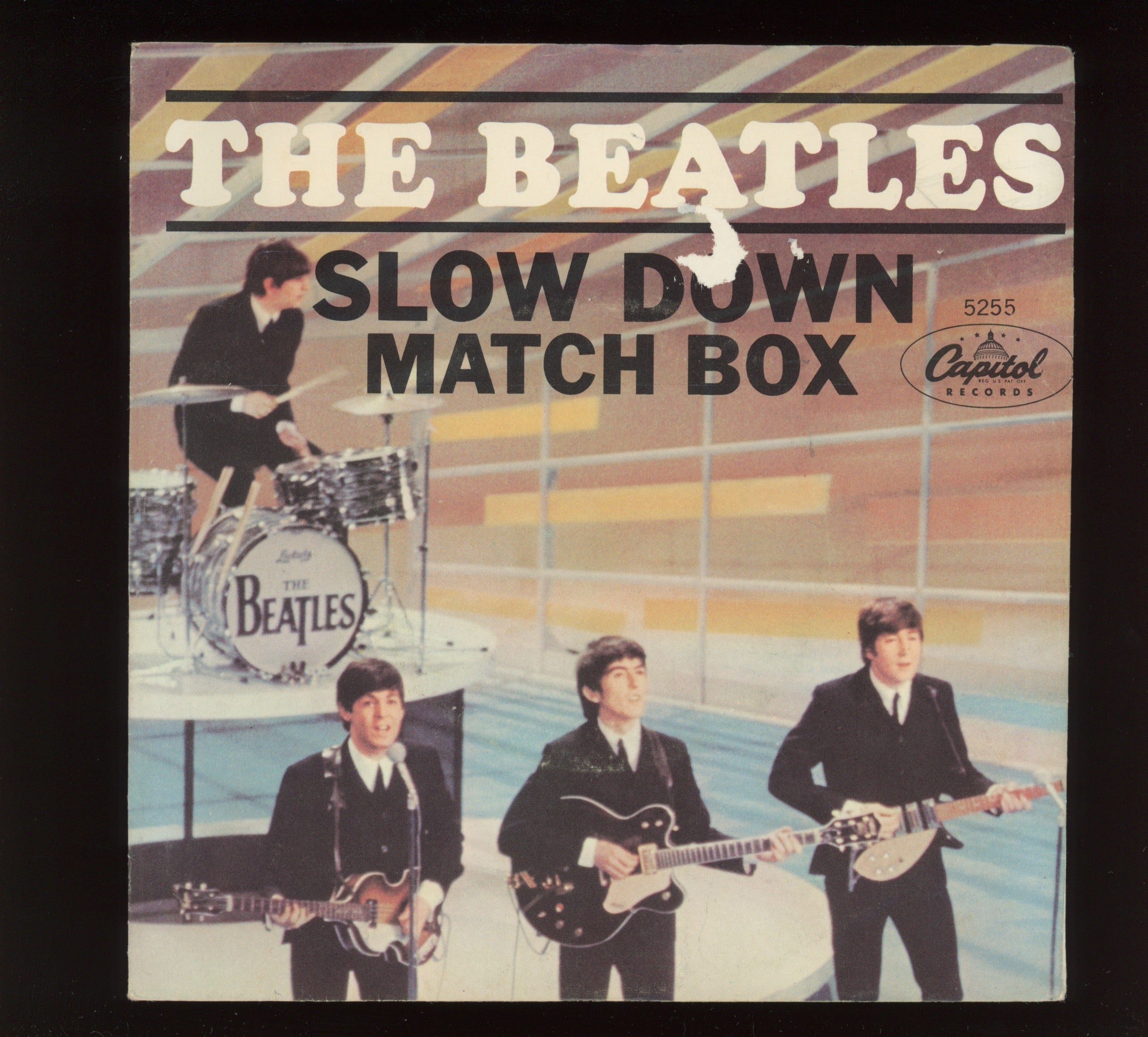The Beatles - Matchbox / Slow Down on Capitol 45 With Picture Sleeve