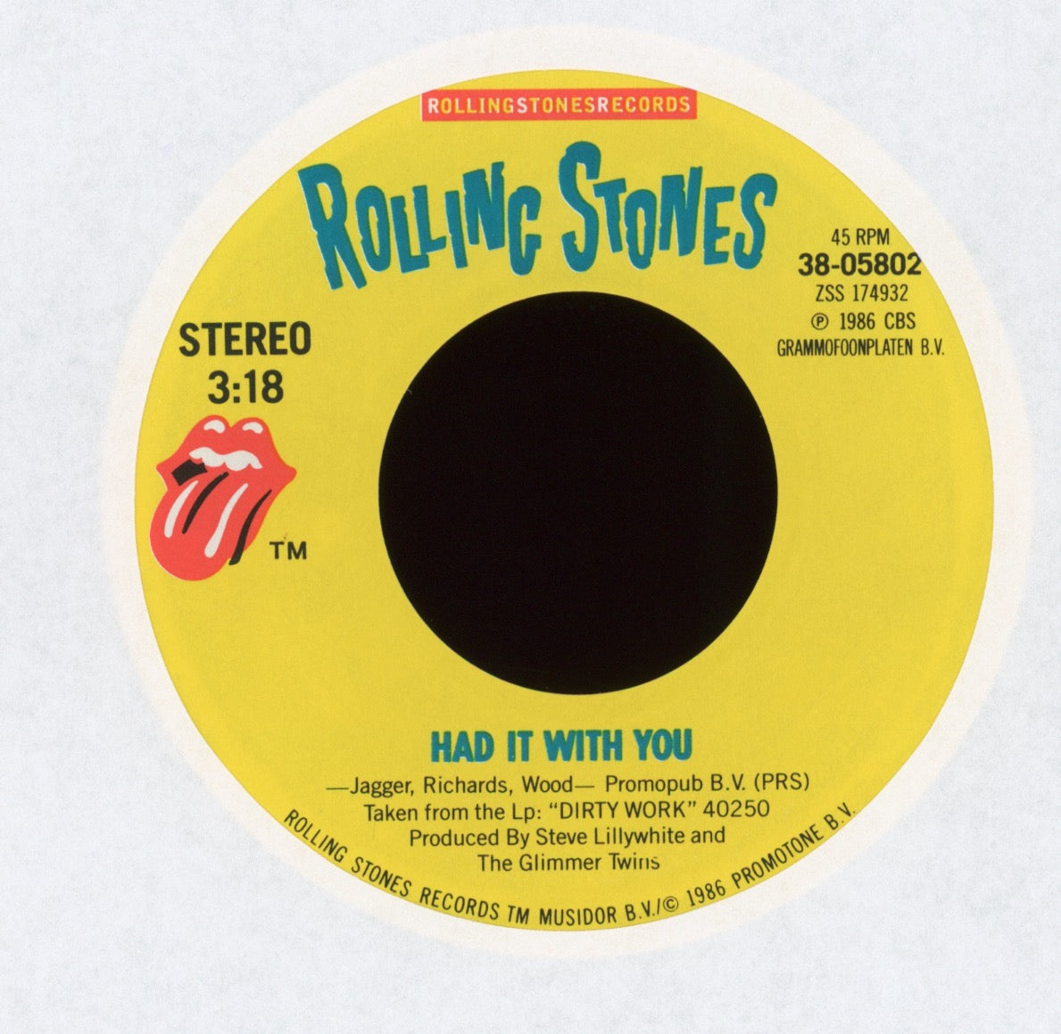 The Rolling Stones - Harlem Shuffle on Rolling Stones Records