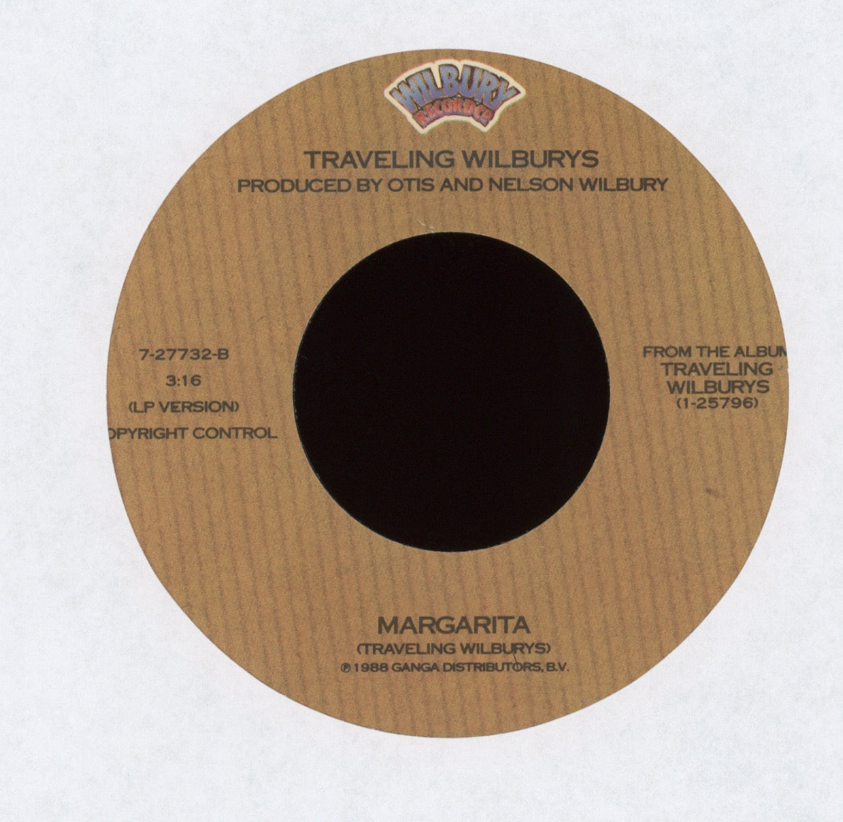 Traveling Wilburys - Handle With Care on Wilbury With Picture Sleeve