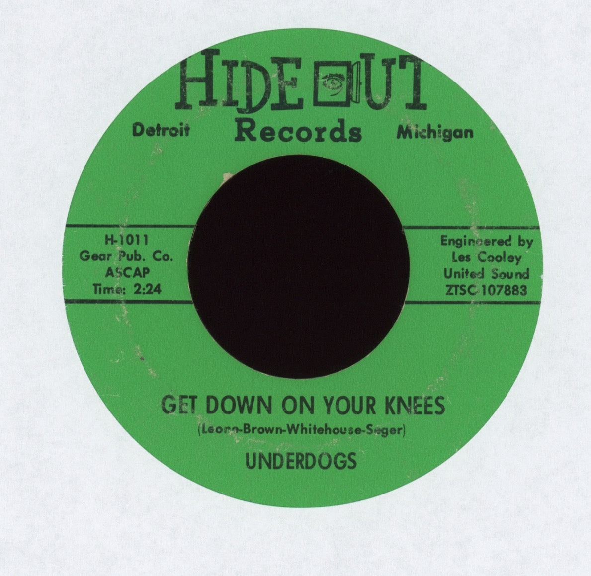 The Underdogs - Get Down On Your Knees on Hideout