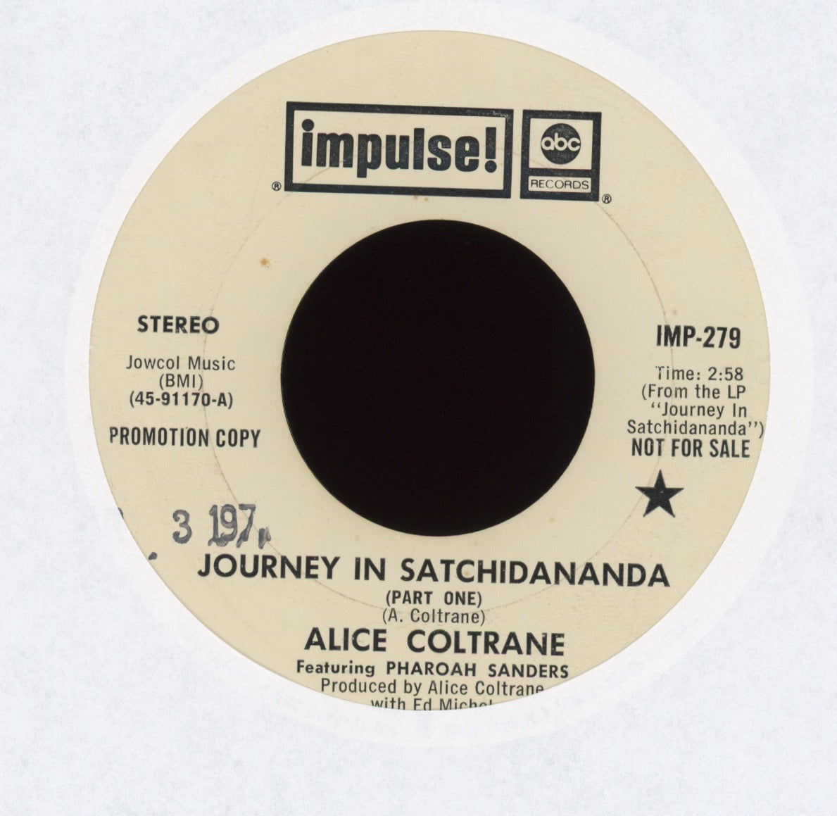 Alice Coltrane - Journey In Satchidananda on Impulse Promo