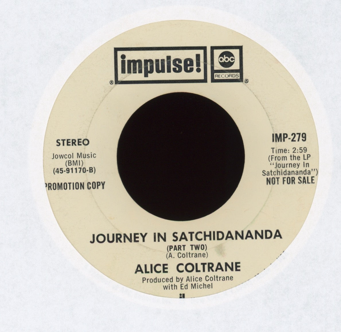 Alice Coltrane - Journey In Satchidananda on Impulse Promo