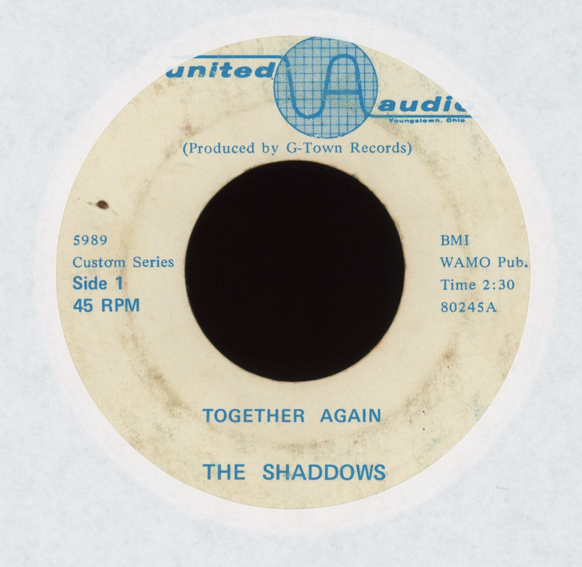 Shaddows - Together Again / Stormy Weather on United Audio