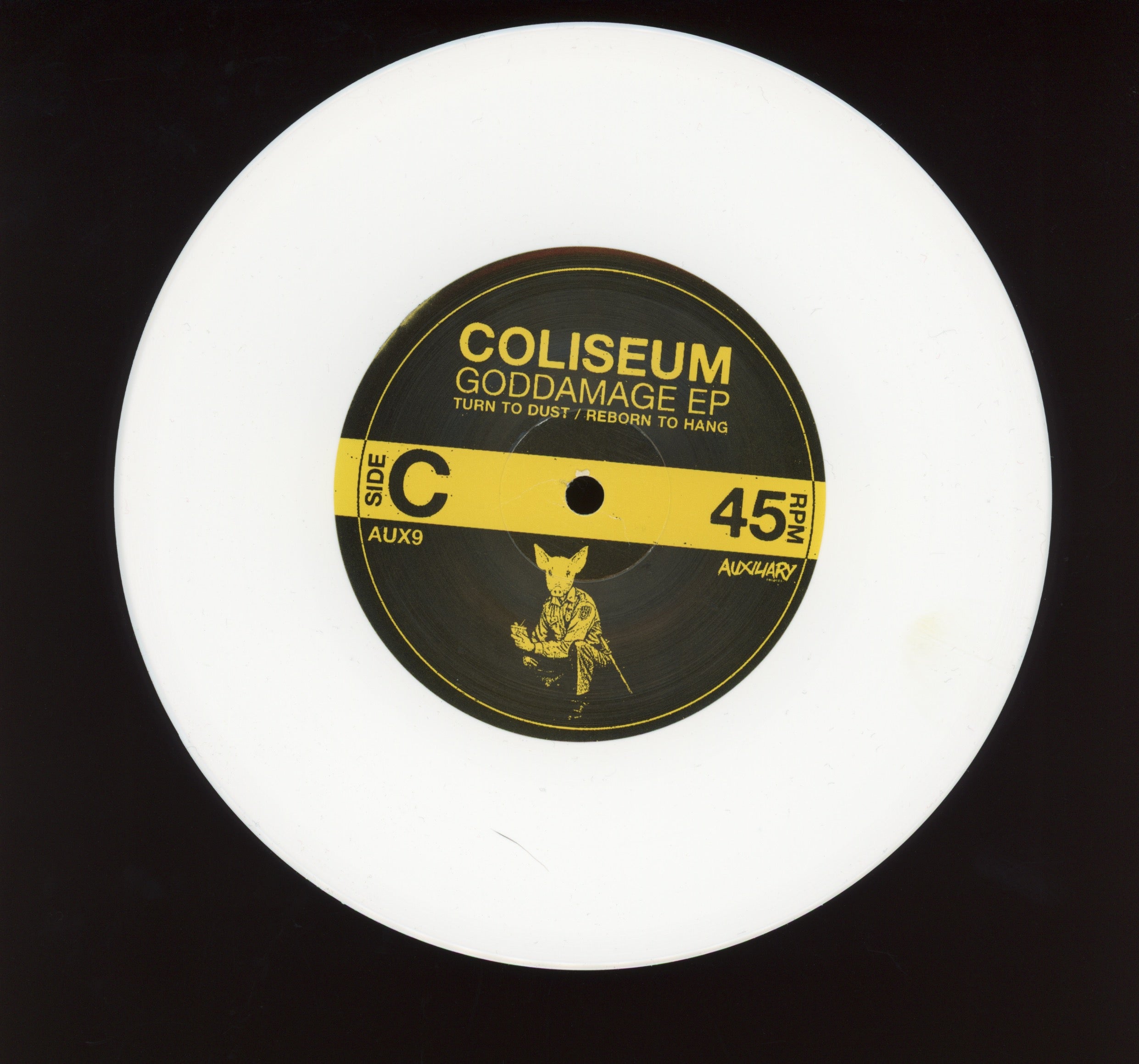 Coliseum - Goddamage EP on Auxillary Yellow / White Vinyl Reissue